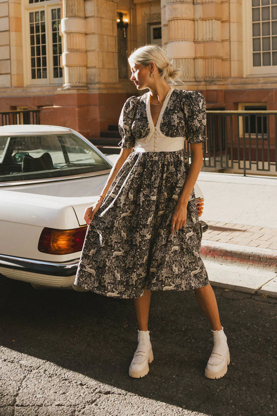 The Flora and Fauna Midi Dress