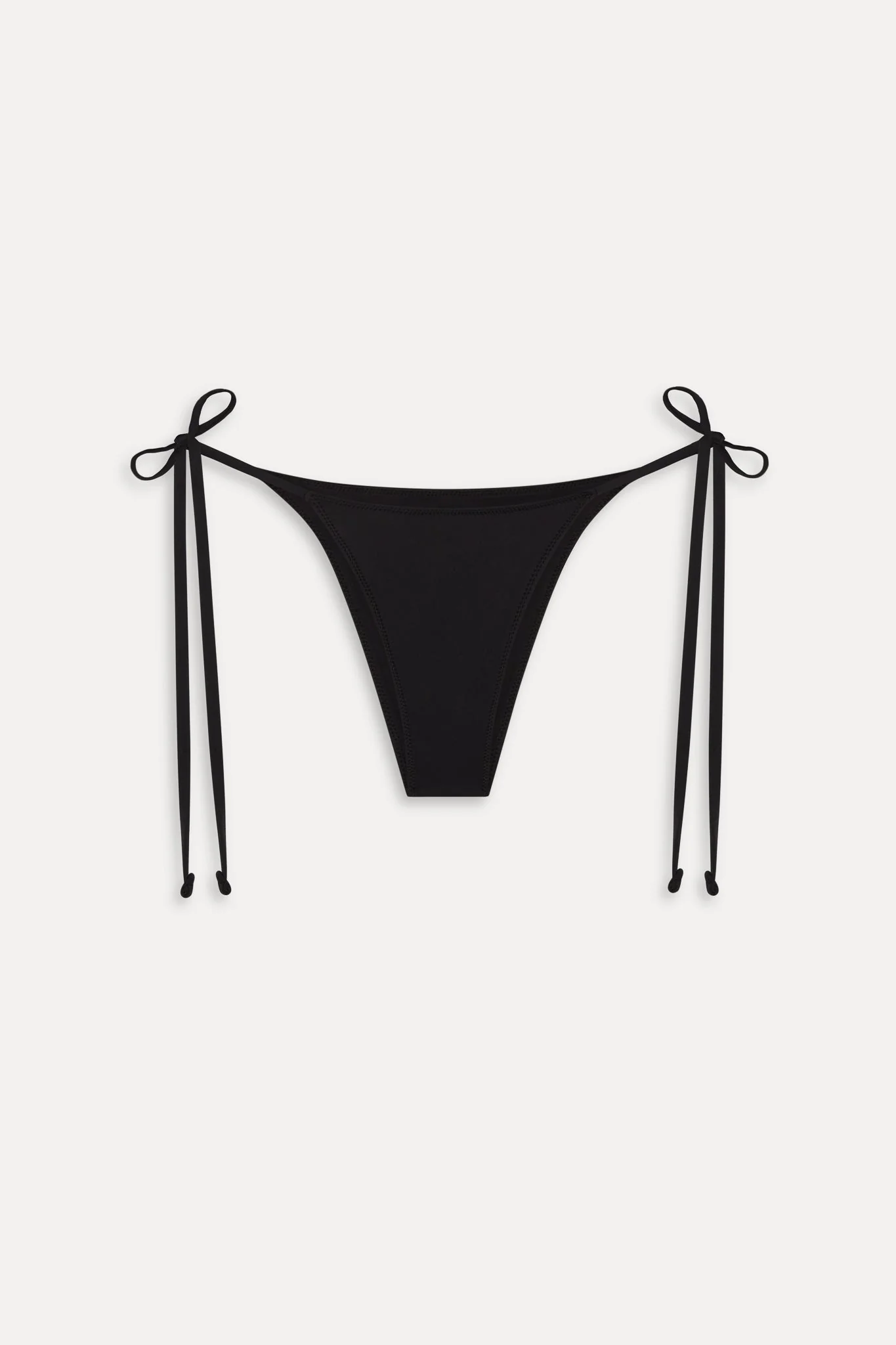 Mackenzie Cheeky String Bikini Bottom - Black