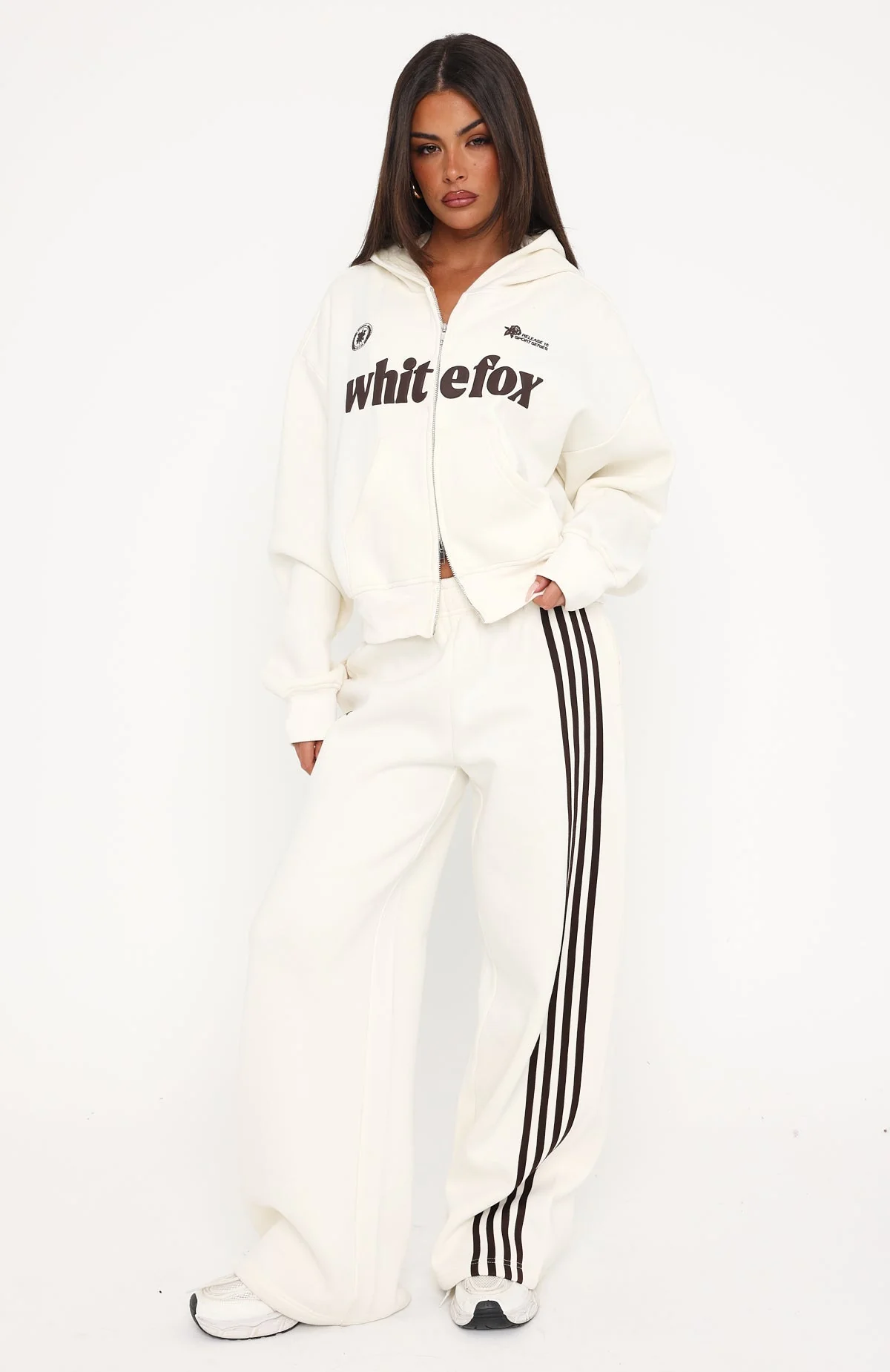 Release 15 Asalia Wide Leg Sweatpants Off White