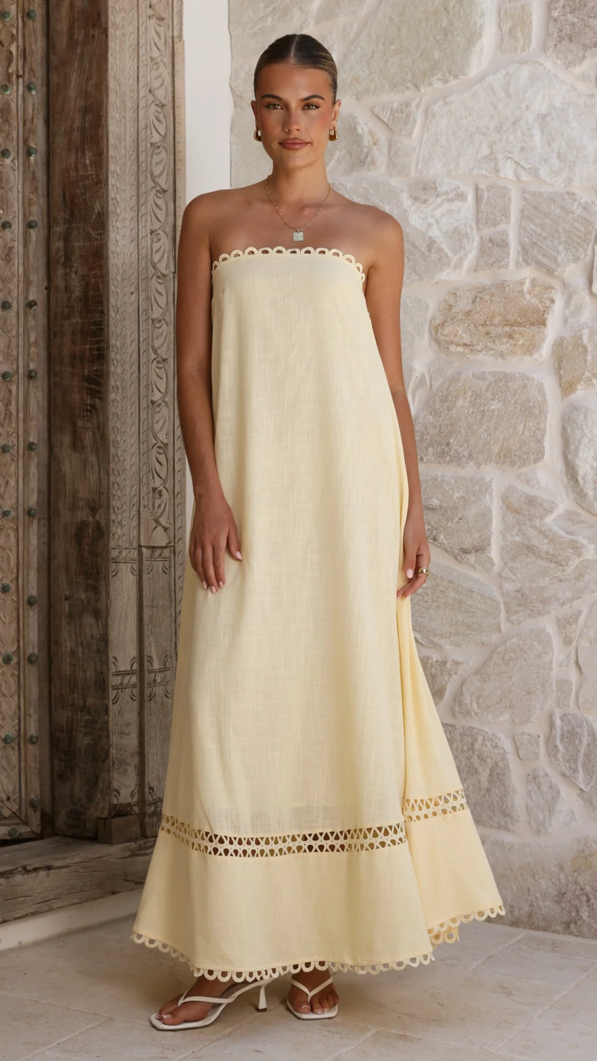 Sandra Maxi Dress - Yellow - luluinthesky