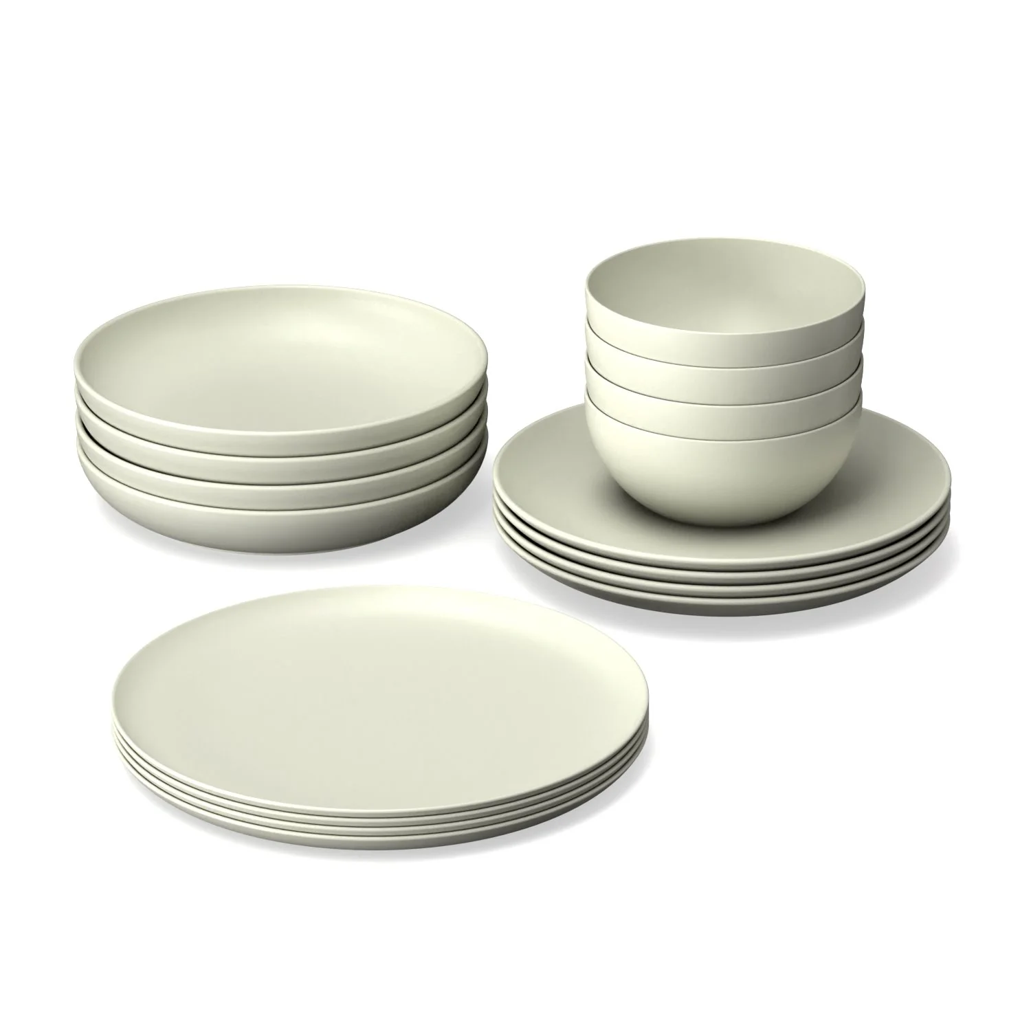 Vogeelle Round Medium Plate - Off White