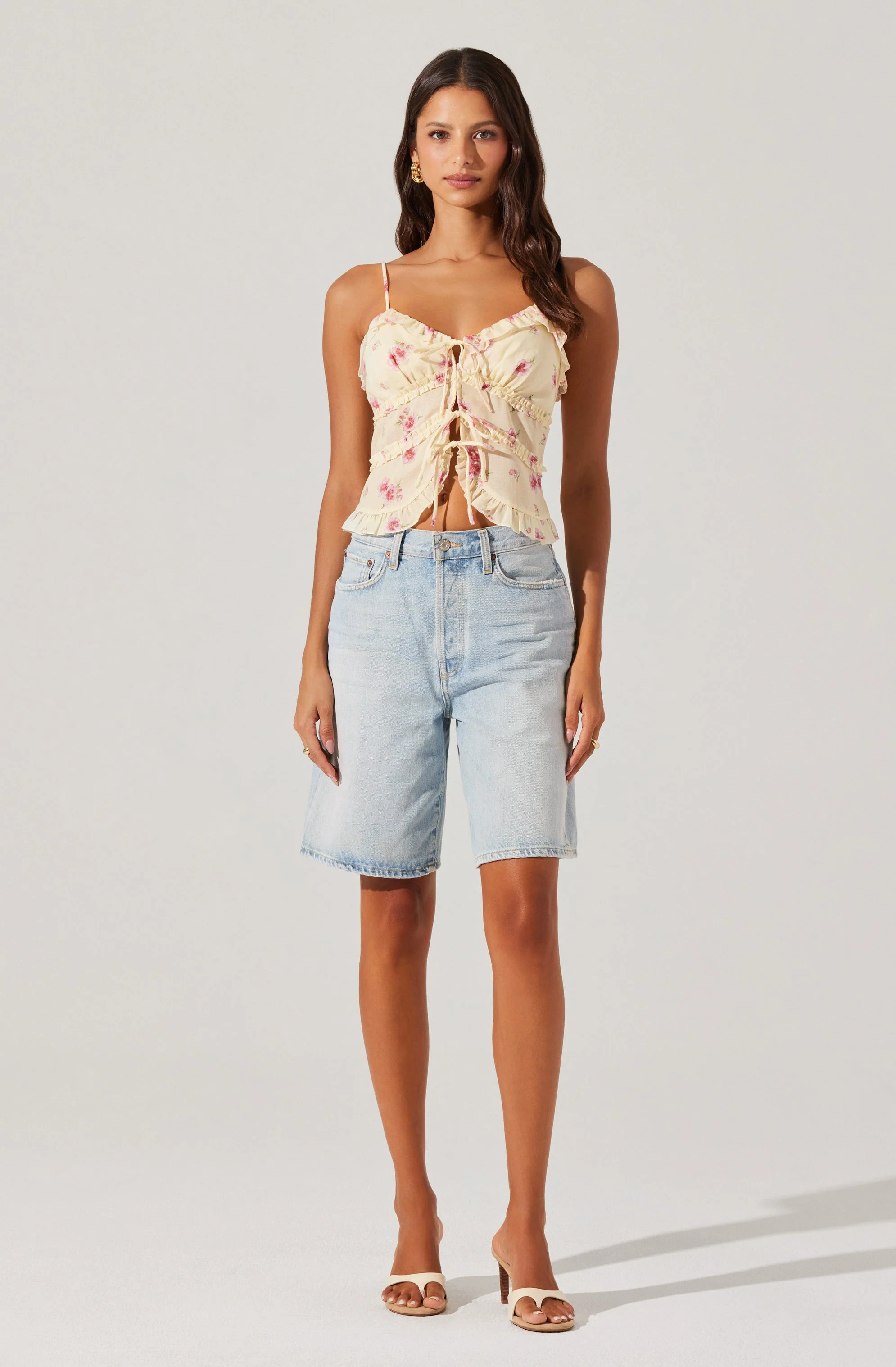 Islah Floral Tie-Front Top