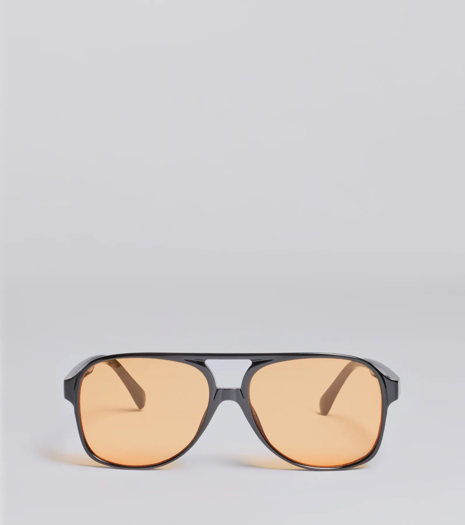 Retro Look Flat Aviator Sunglasses