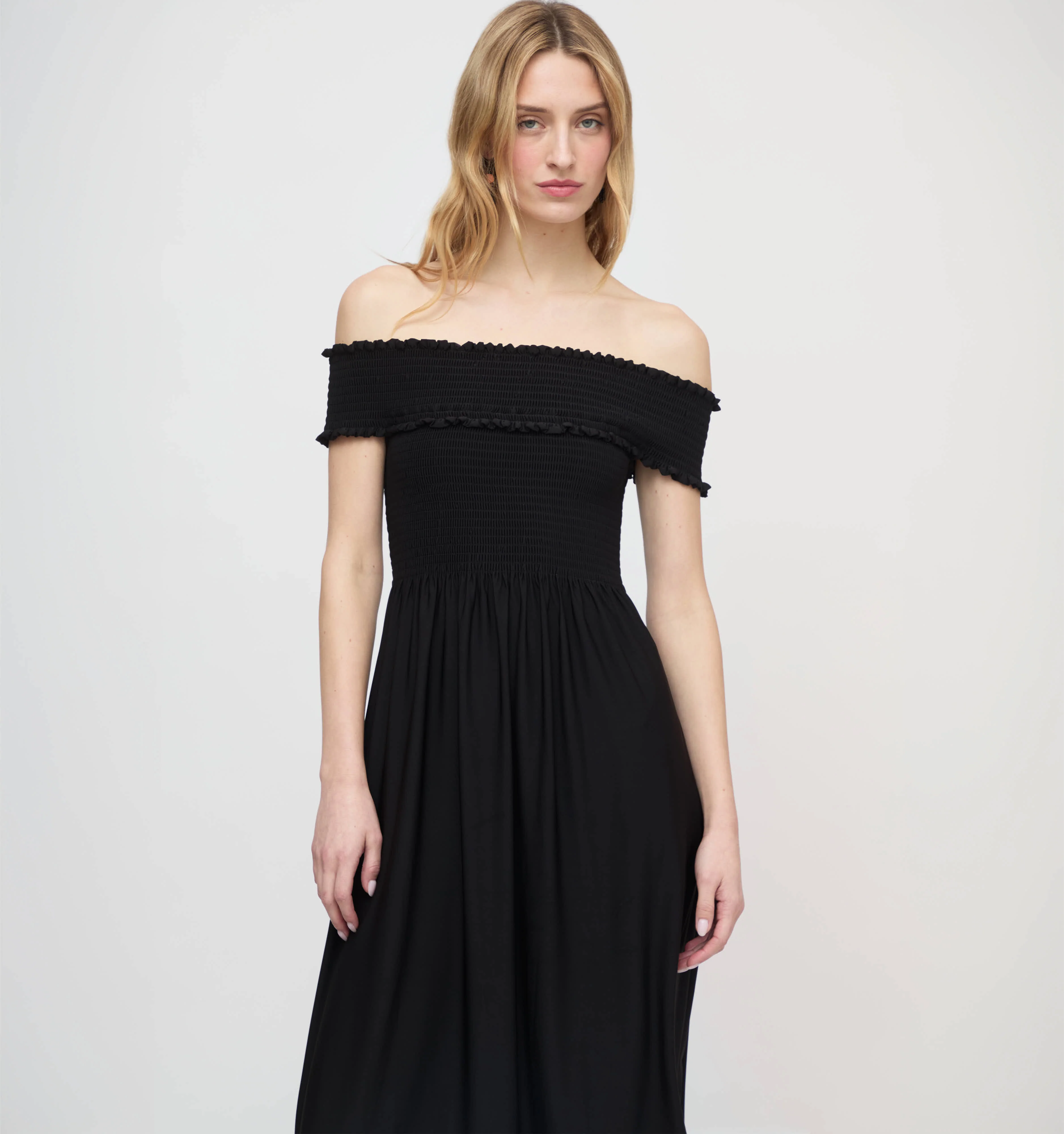 The Marguerite Nap Dress - Black