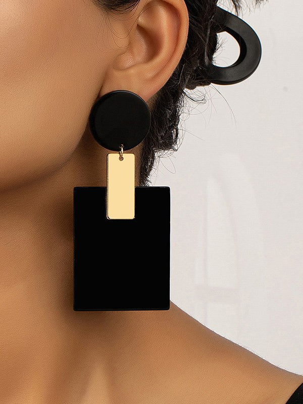 Geometric Drop Earrings