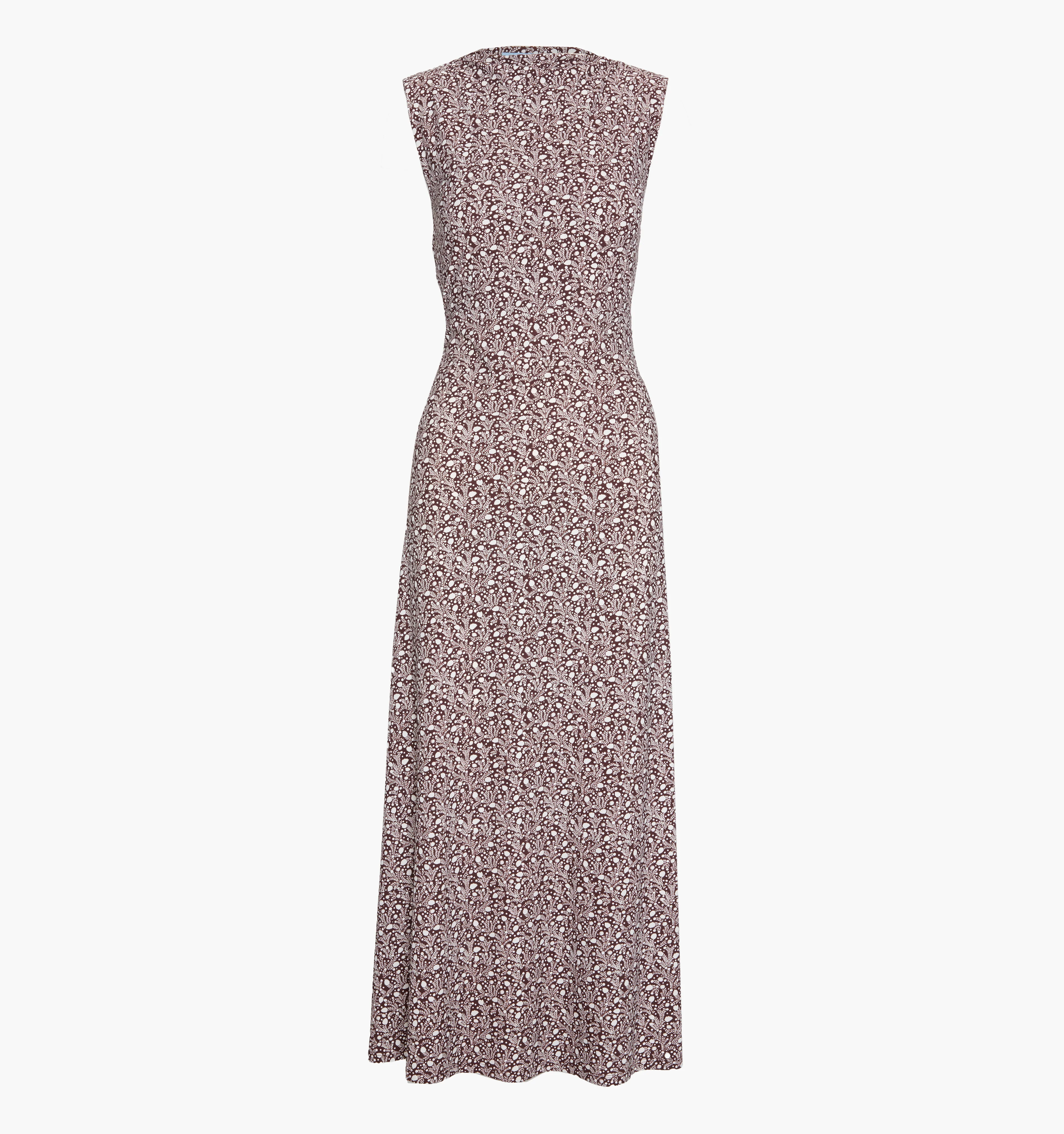 The Sloane Dress - Chocolate Ditsy Thistle