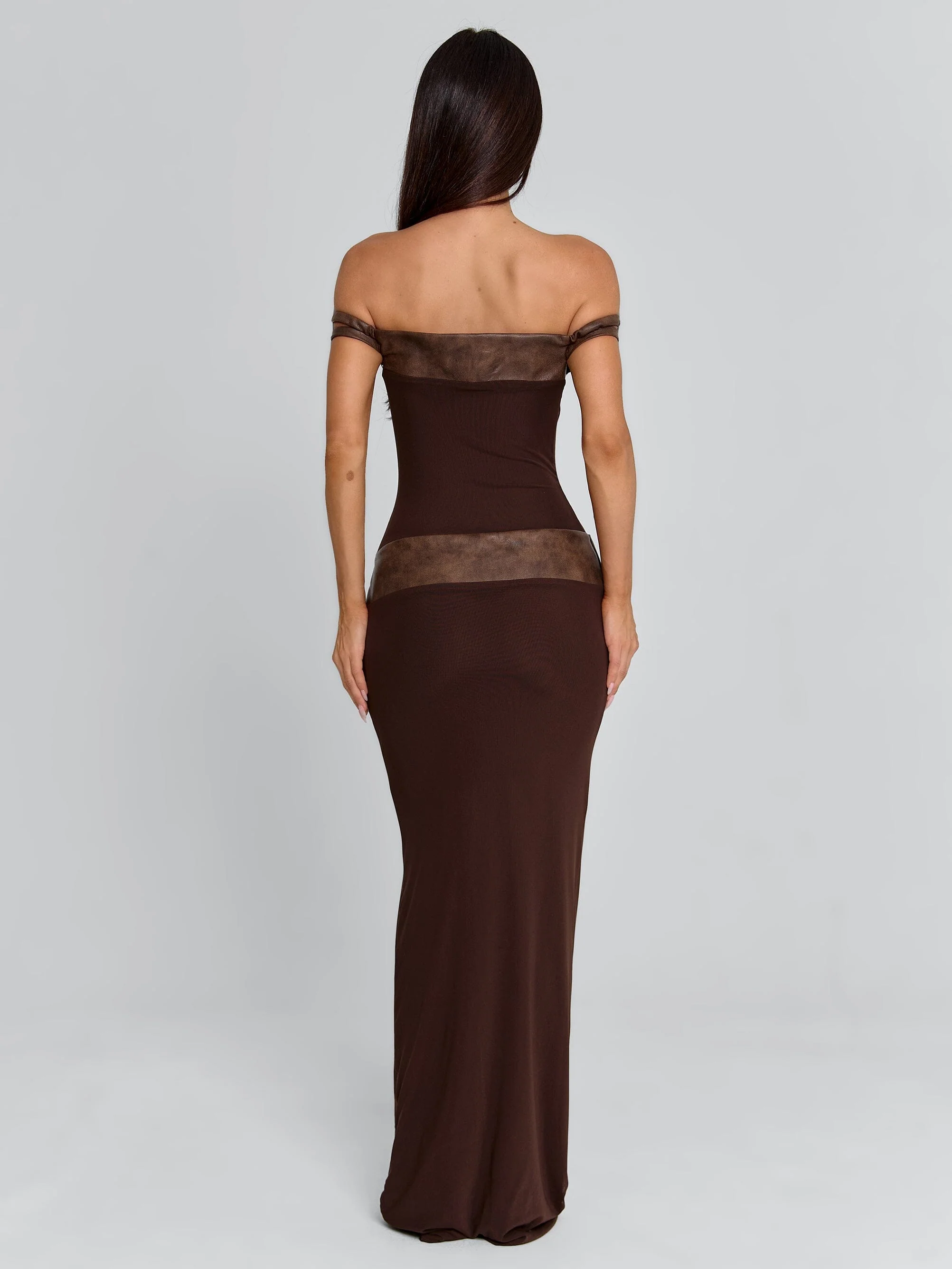 Rozia Maxi Dress Brown