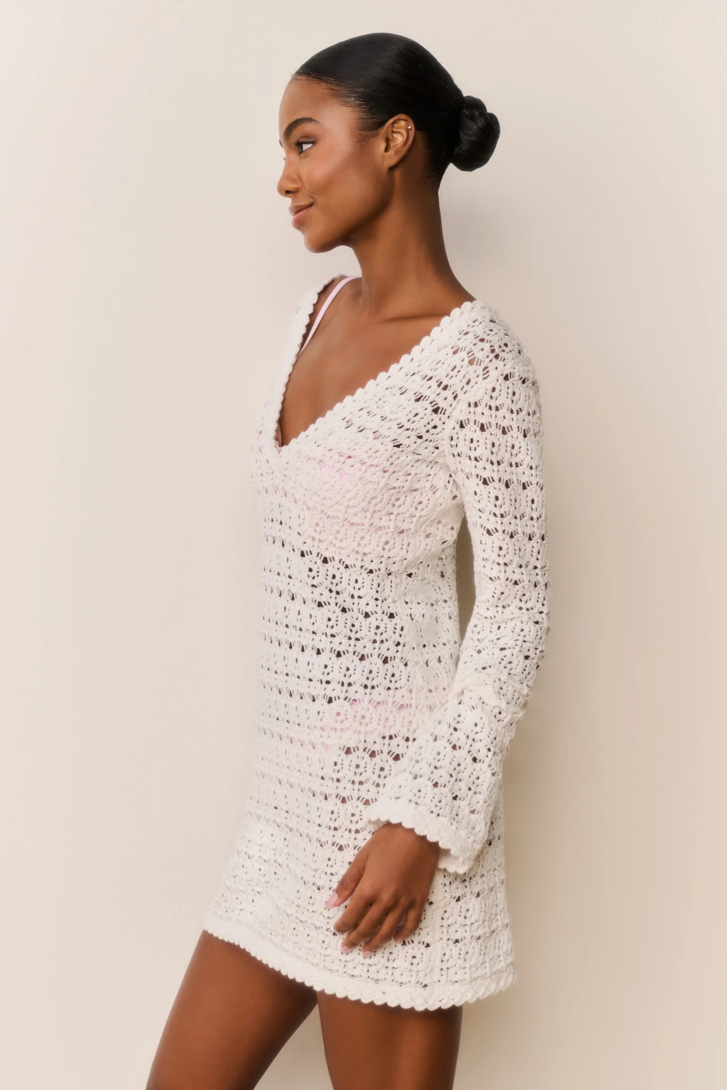 Vespa Crochet Mini Cover-Up Dress