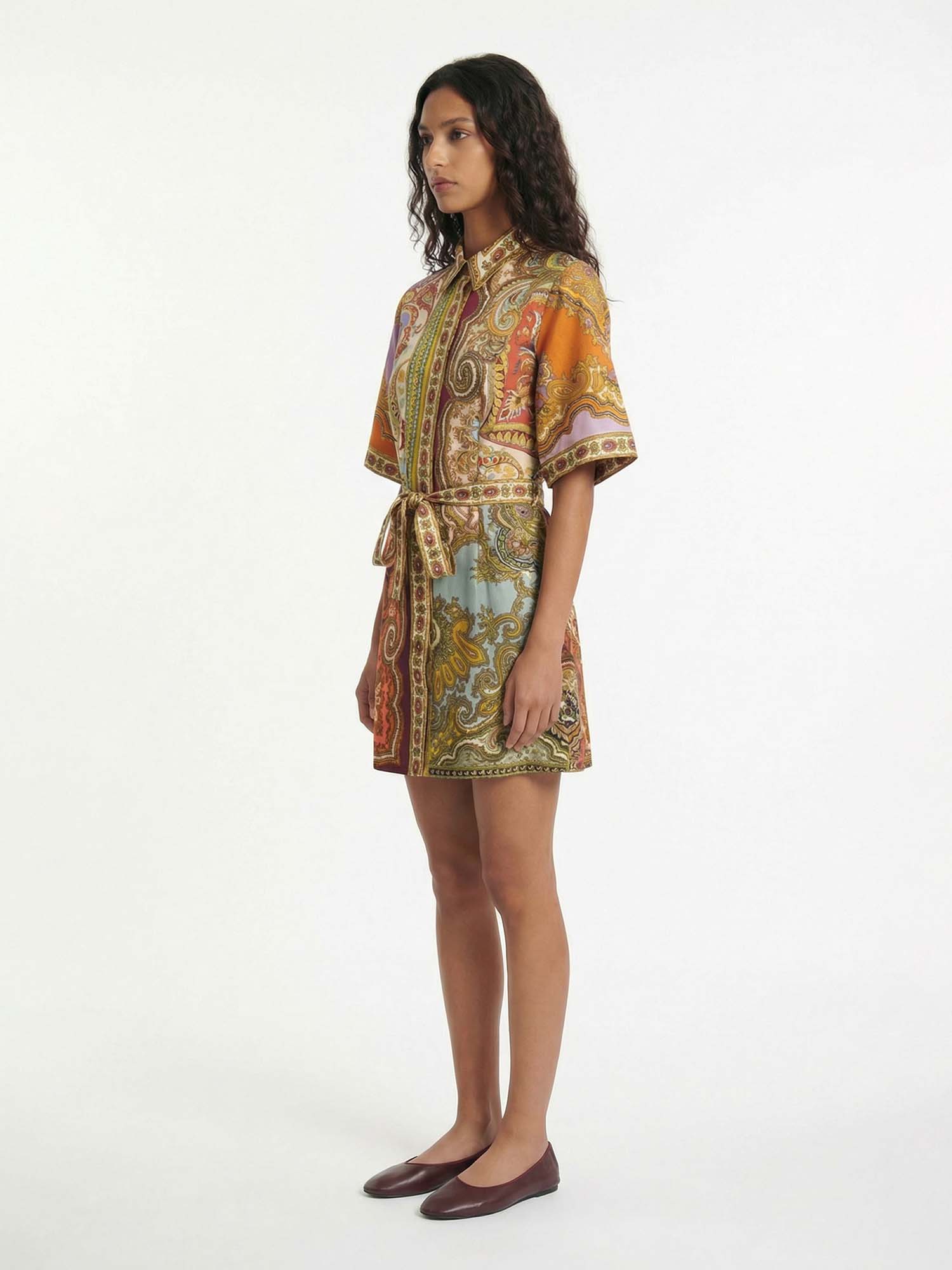 Paisley Reverie Mini Dress