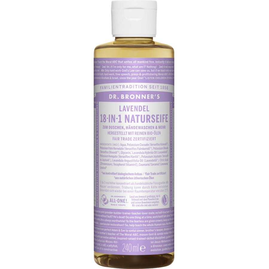 Dr. Bronner's Mydła w płynie Naturalne mydło lawendowe 18 w 1