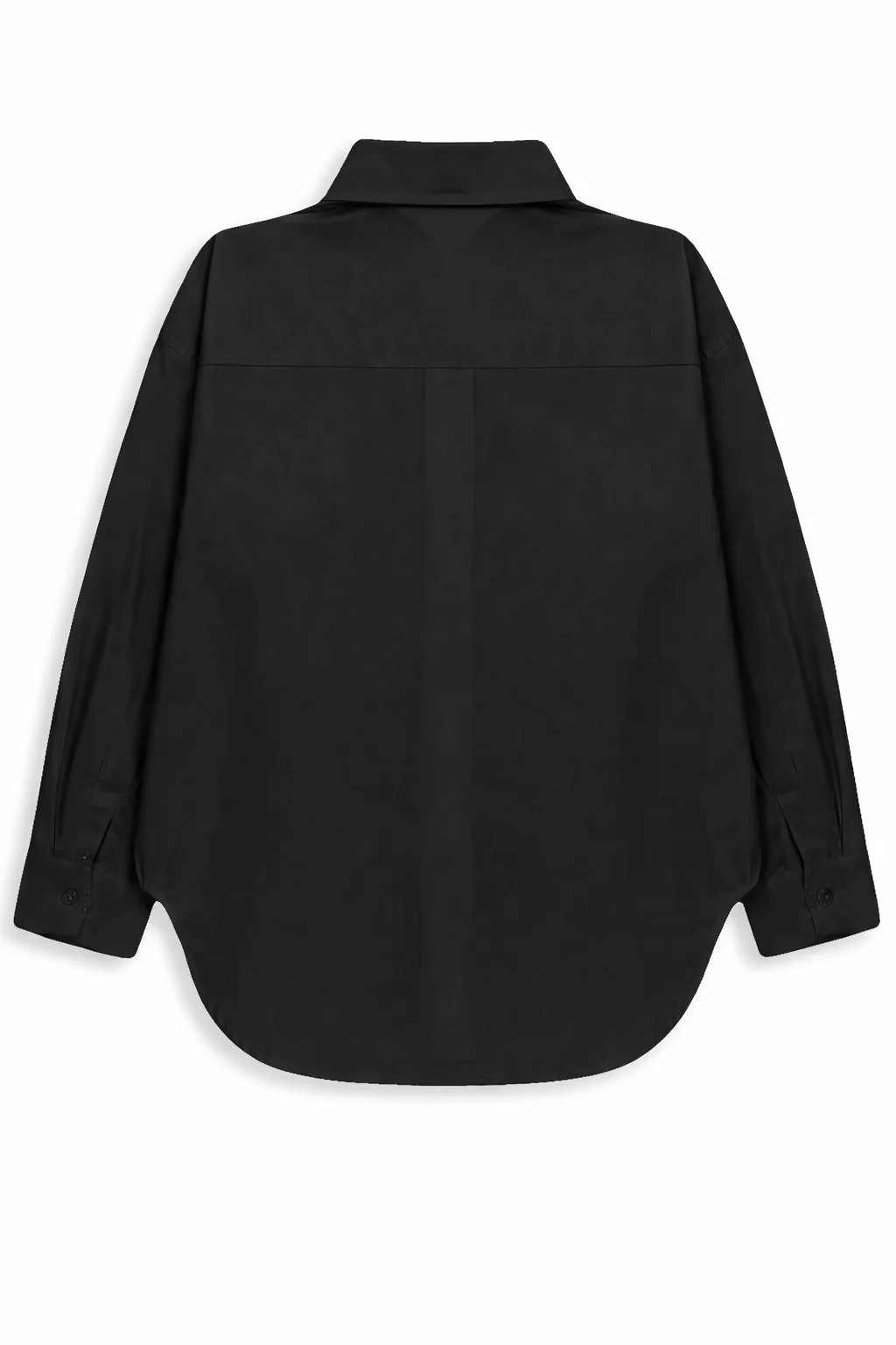 Long Sleeve Oversized Poplin Top