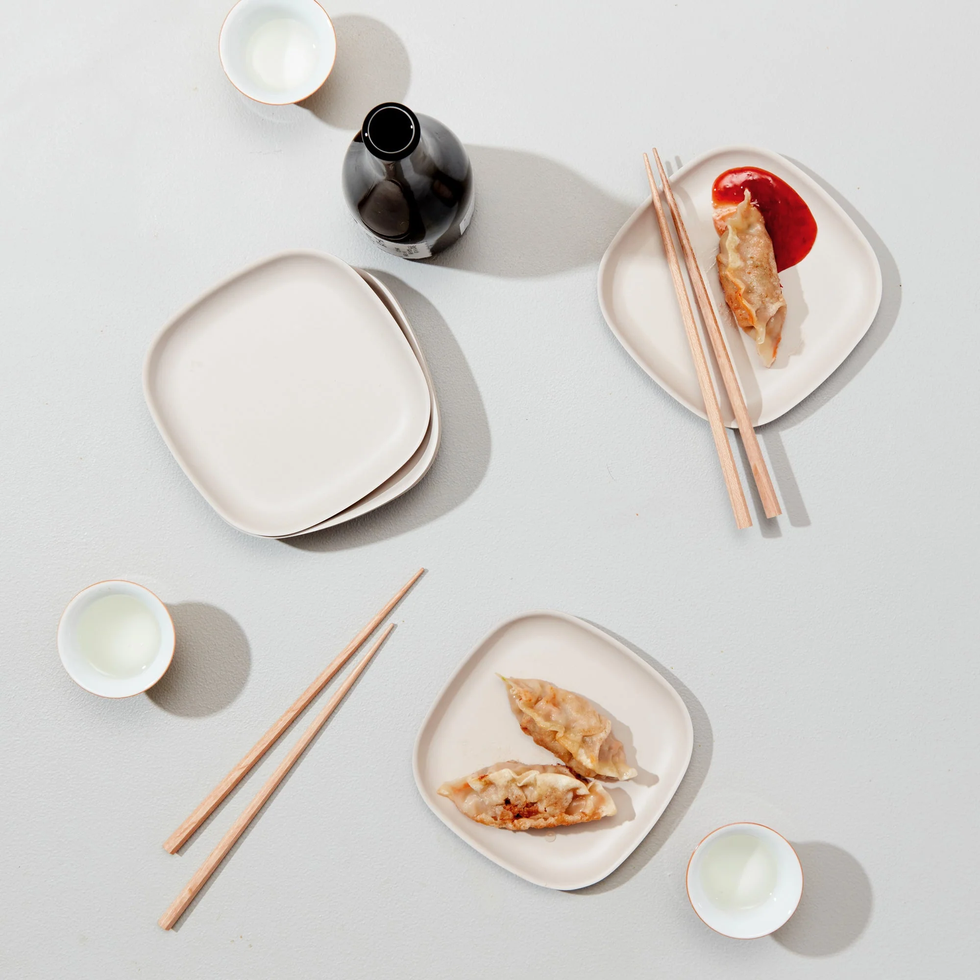 Vogeelle Cocktail Plate Set x 6 - Stone