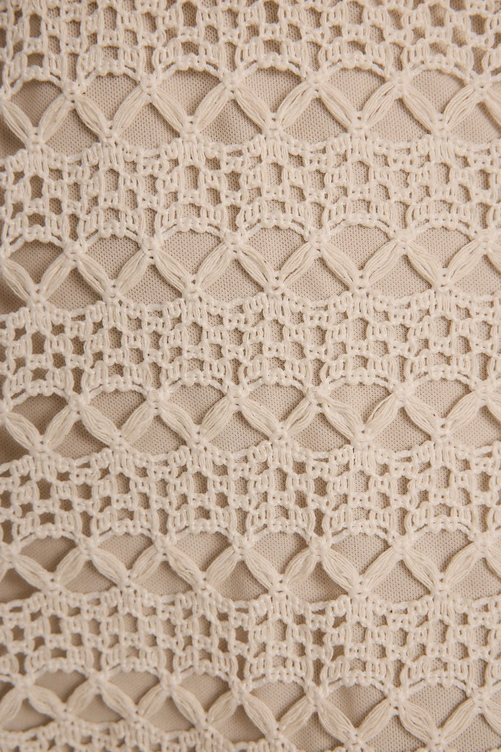 Haven Natural Crochet Mini Dress