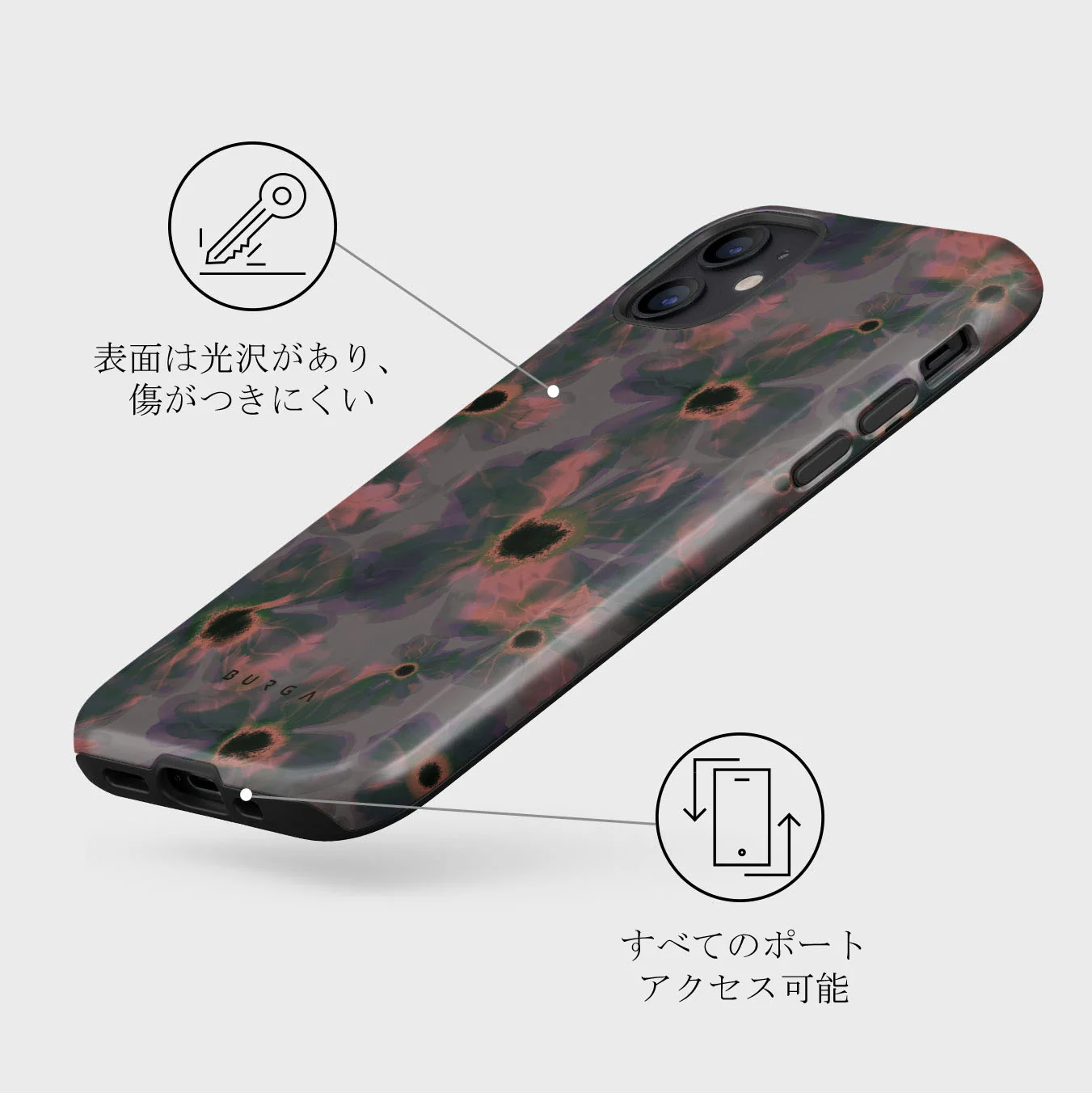 Volcanic Garden - iPhone 12 Mini ケース