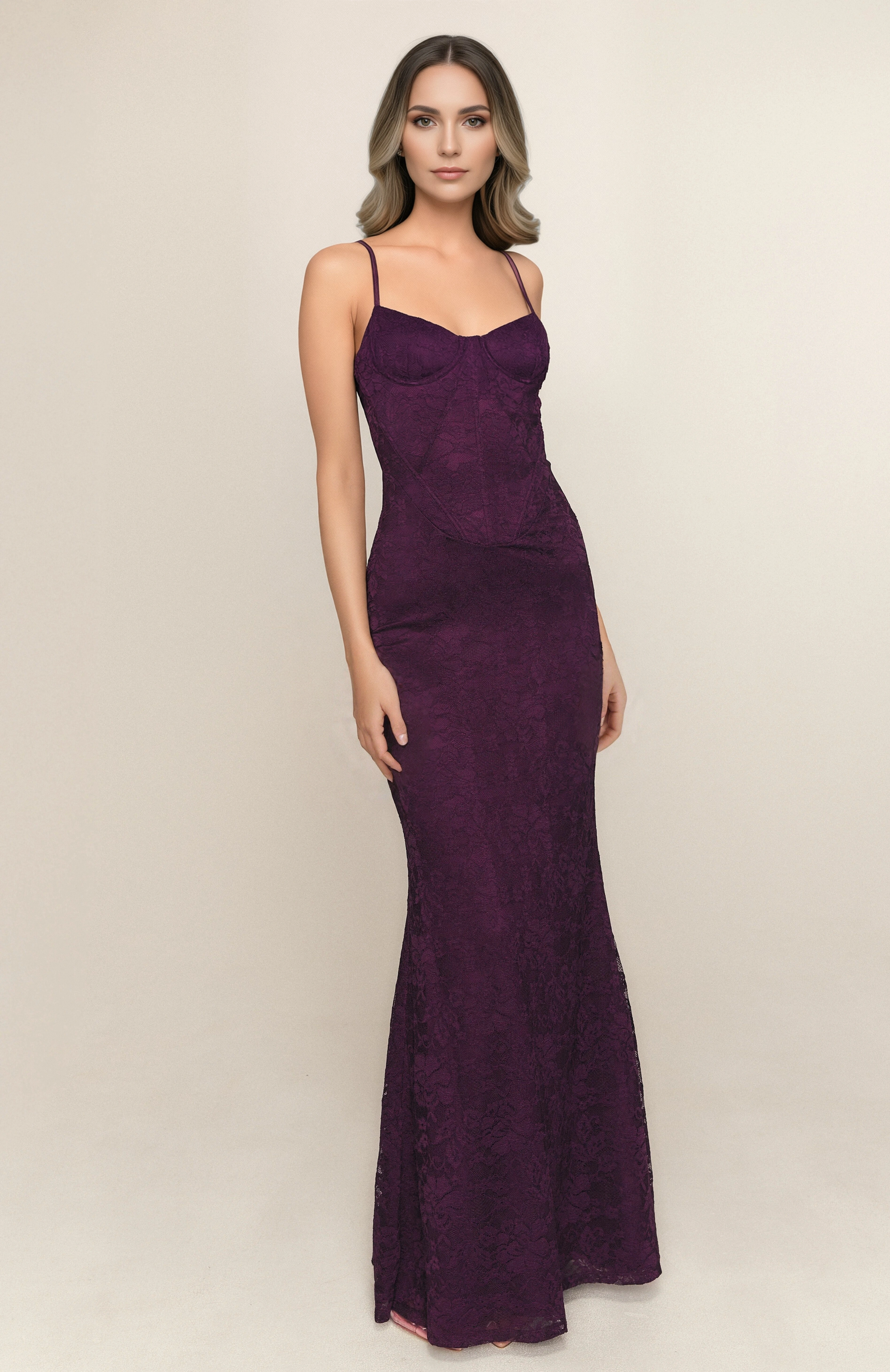 Blossom Belle Maxi Dress Plum