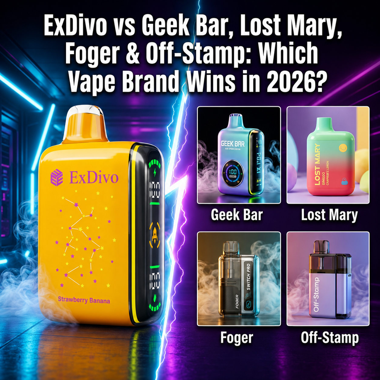 ExDivo vs Geek Bar, Lost Mary, Foger, Off-Stamp, and RAZ: Why More Daily Vapers Are Switching to ExDivo