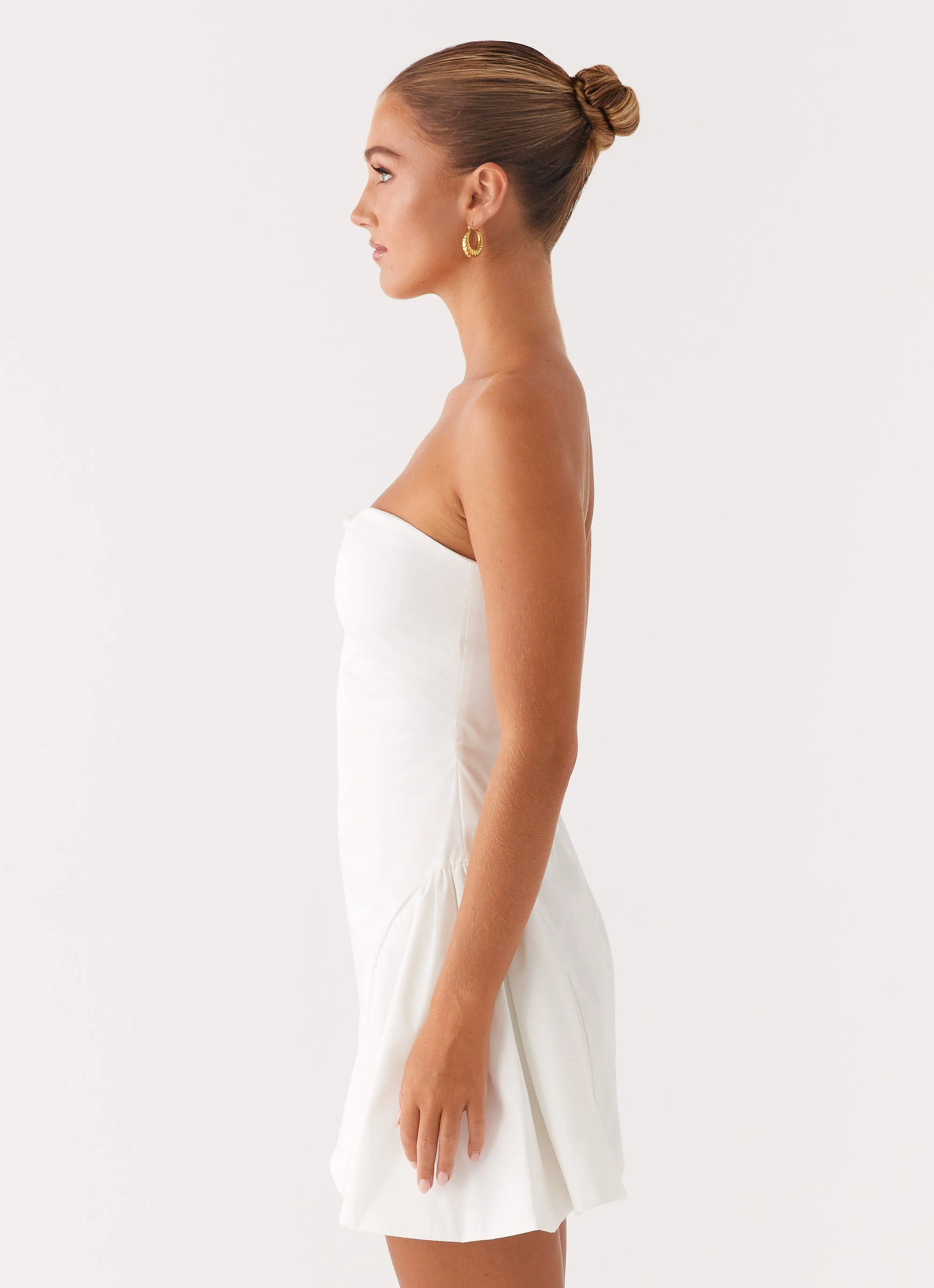 Lucille Mini Dress - White - luluinthesky
