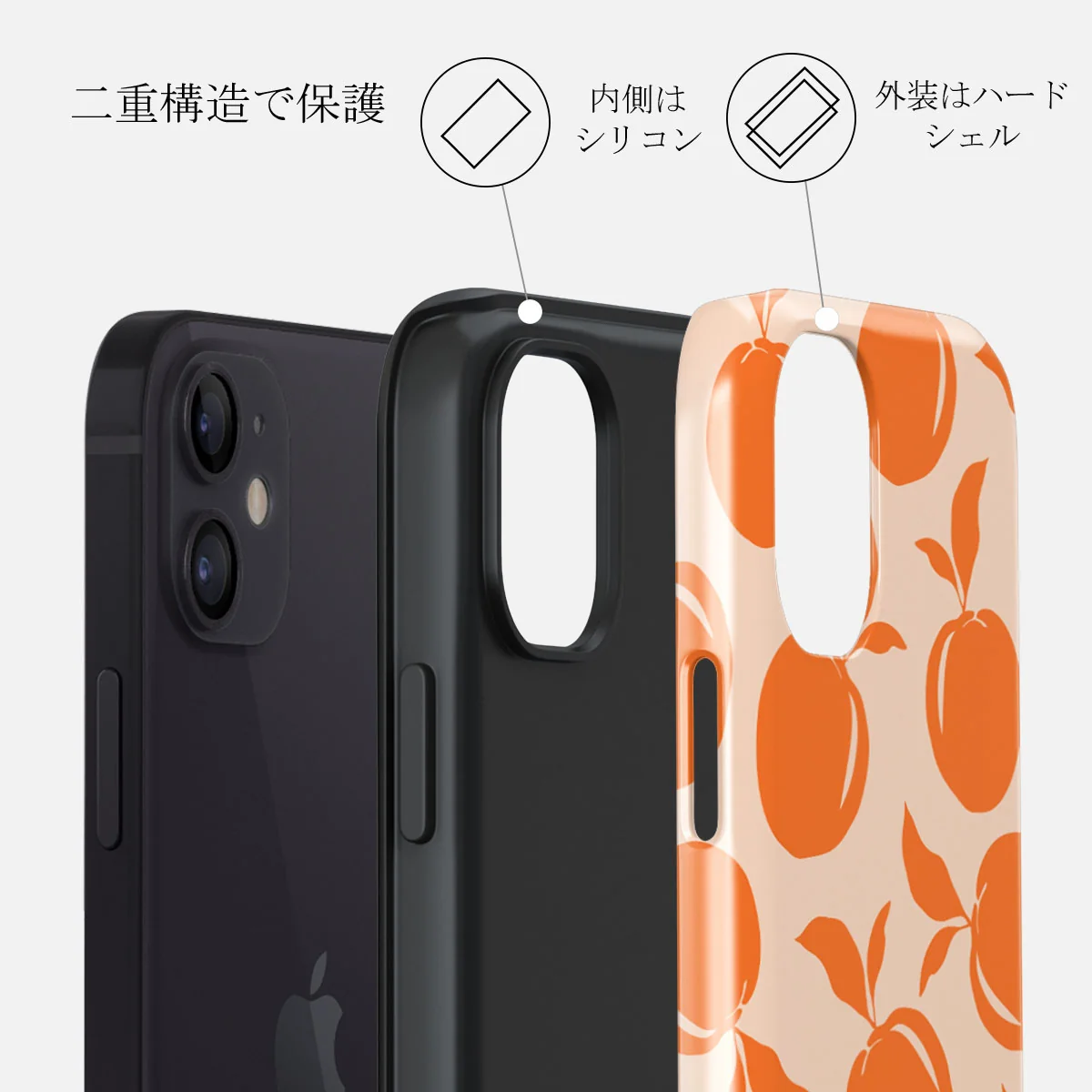 Peach Fuzz - iPhone 12 ケース