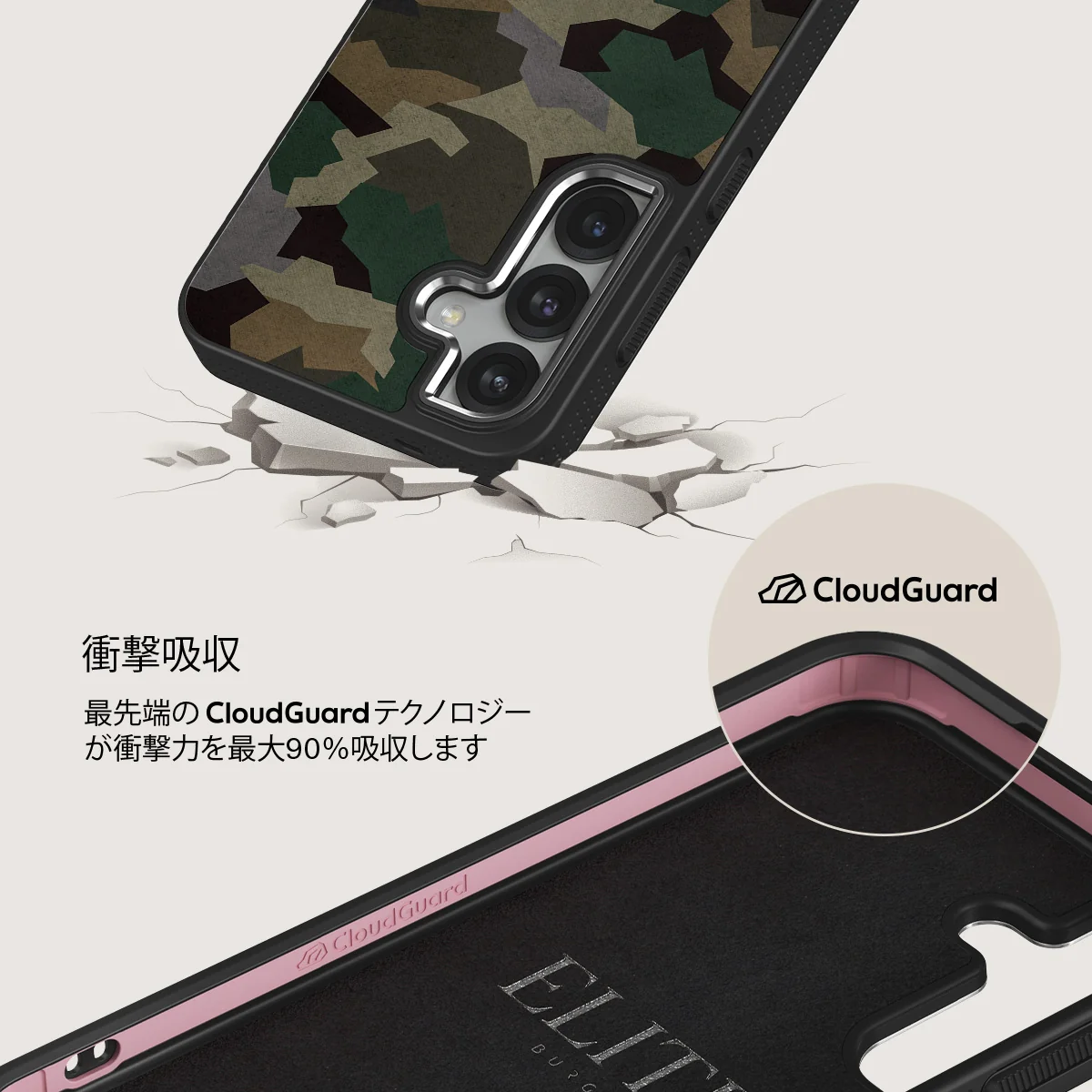 Tropical Green Camo - Samsung Galaxy S25 ケース
