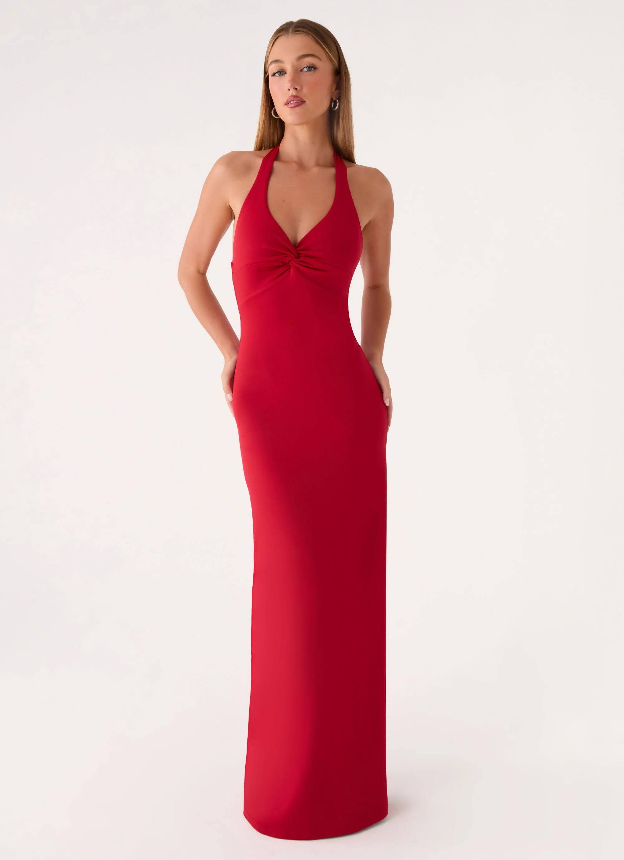 Loverboy Maxi Dress - Deep Red - luluinthesky