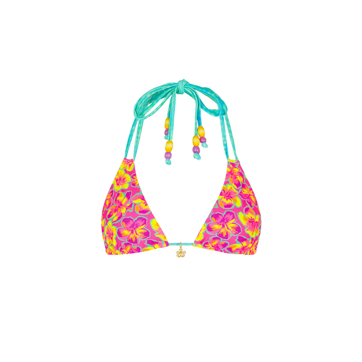 Halter Bralette Bikini Top - Sun Pop