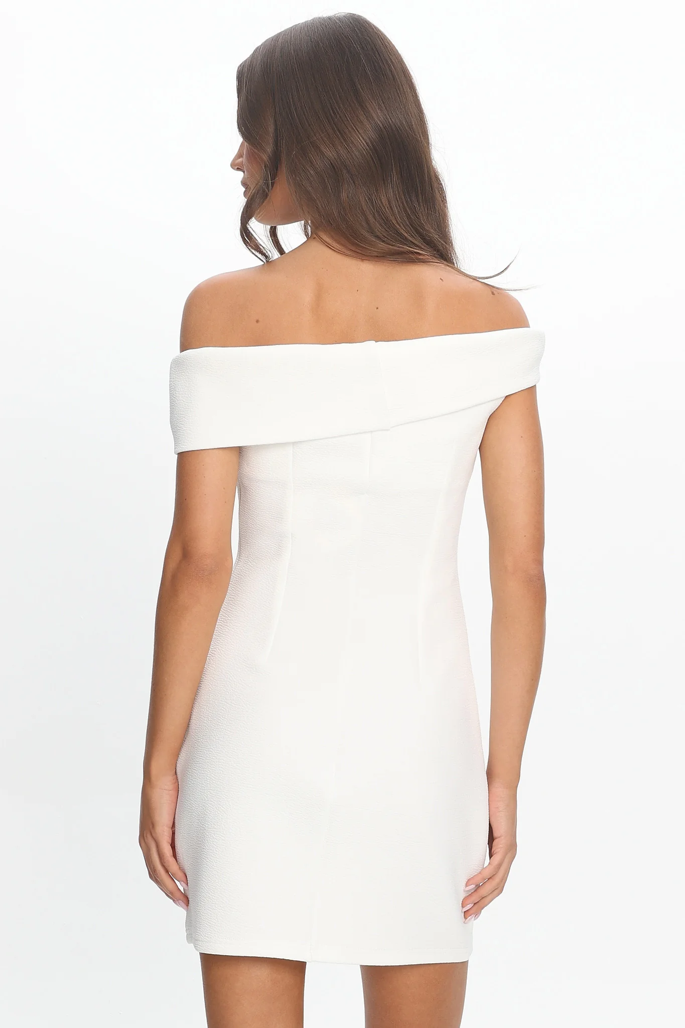 Après Off-Shoulder Mini Dress – White - luluinthesky