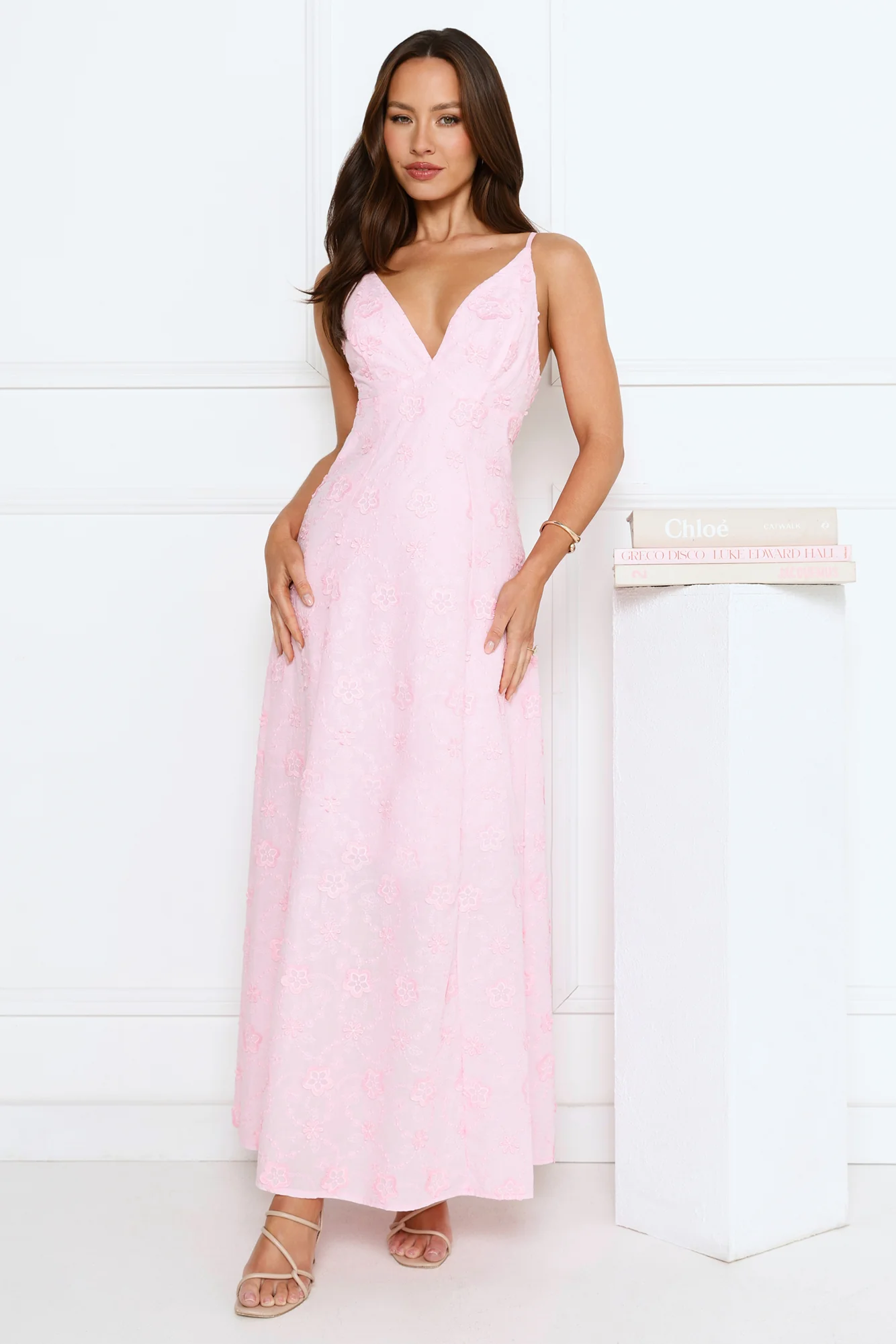 Soft Moonbeam Maxi Dress Pink - luluinthesky