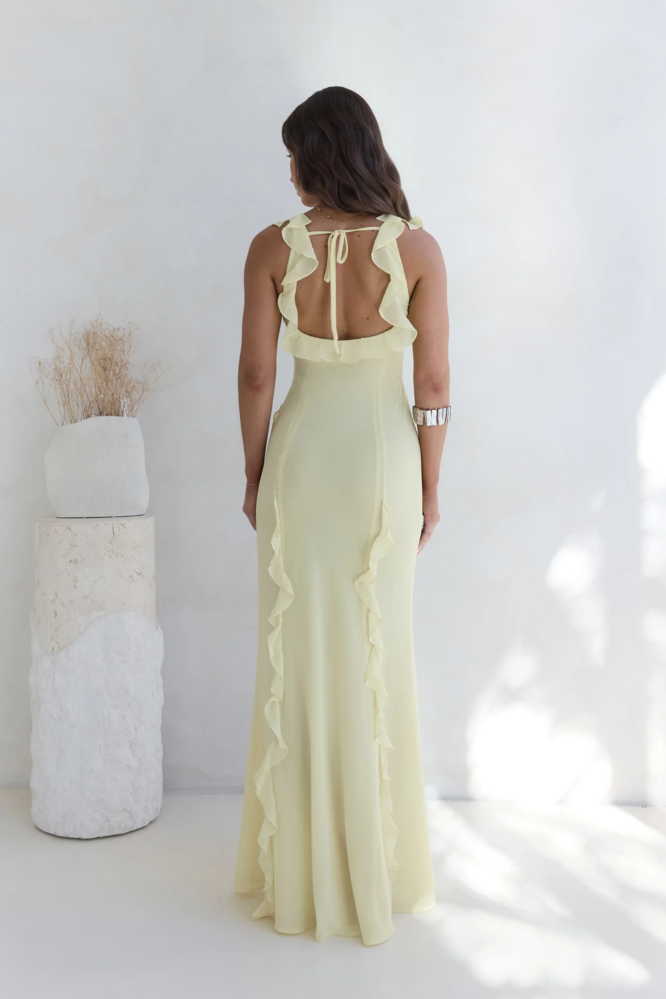 All Night Affair Maxi Dress Yellow