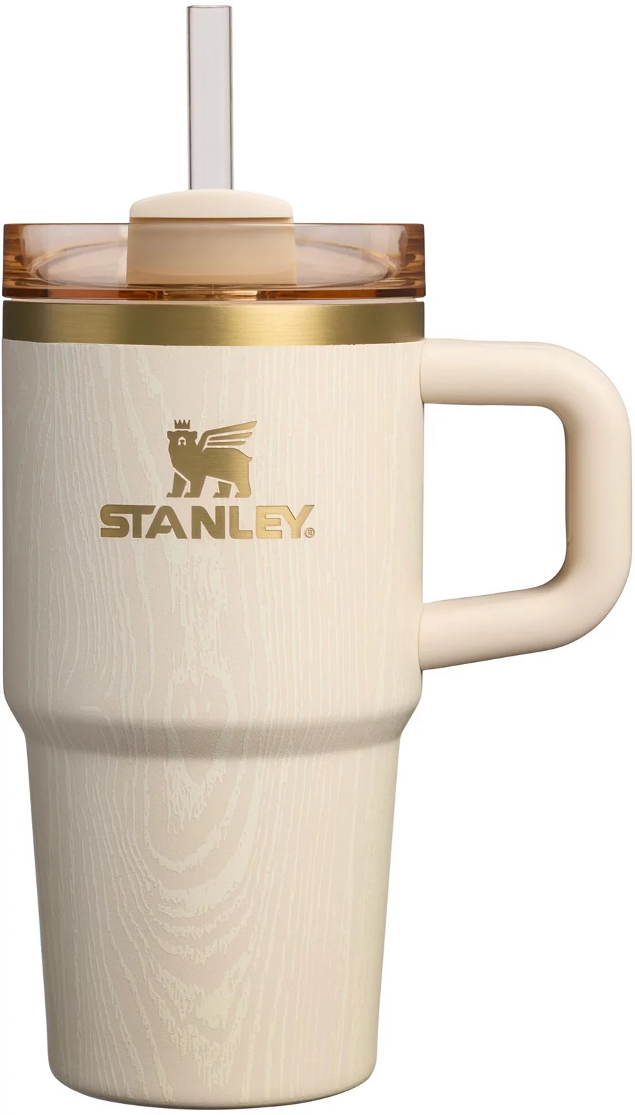 Stanley 20 oz. Quencher H2.0 FlowState Tumbler with Handle - Birch Woodgrain