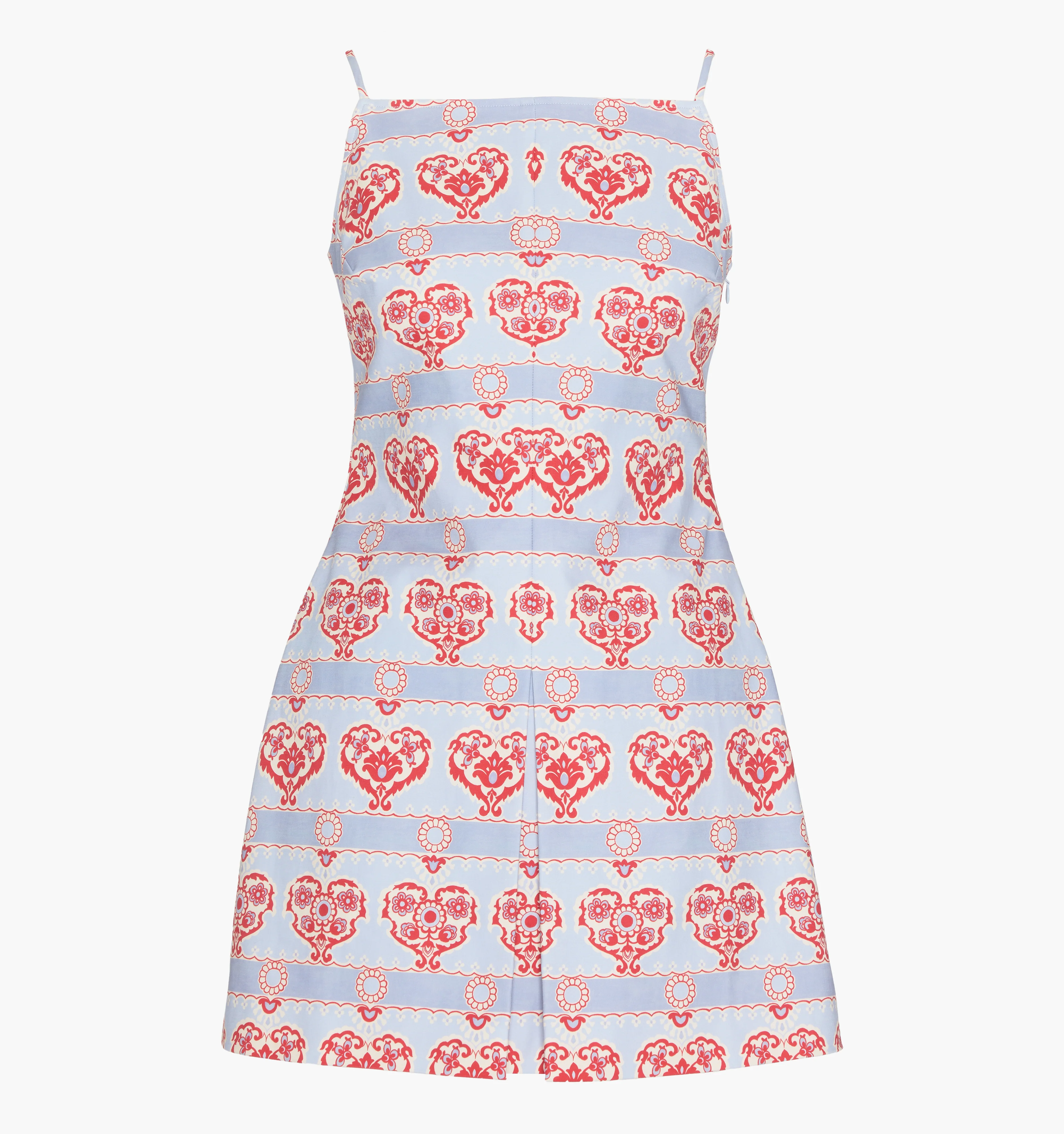 The Fae Dress - Poppy Damask Stripe