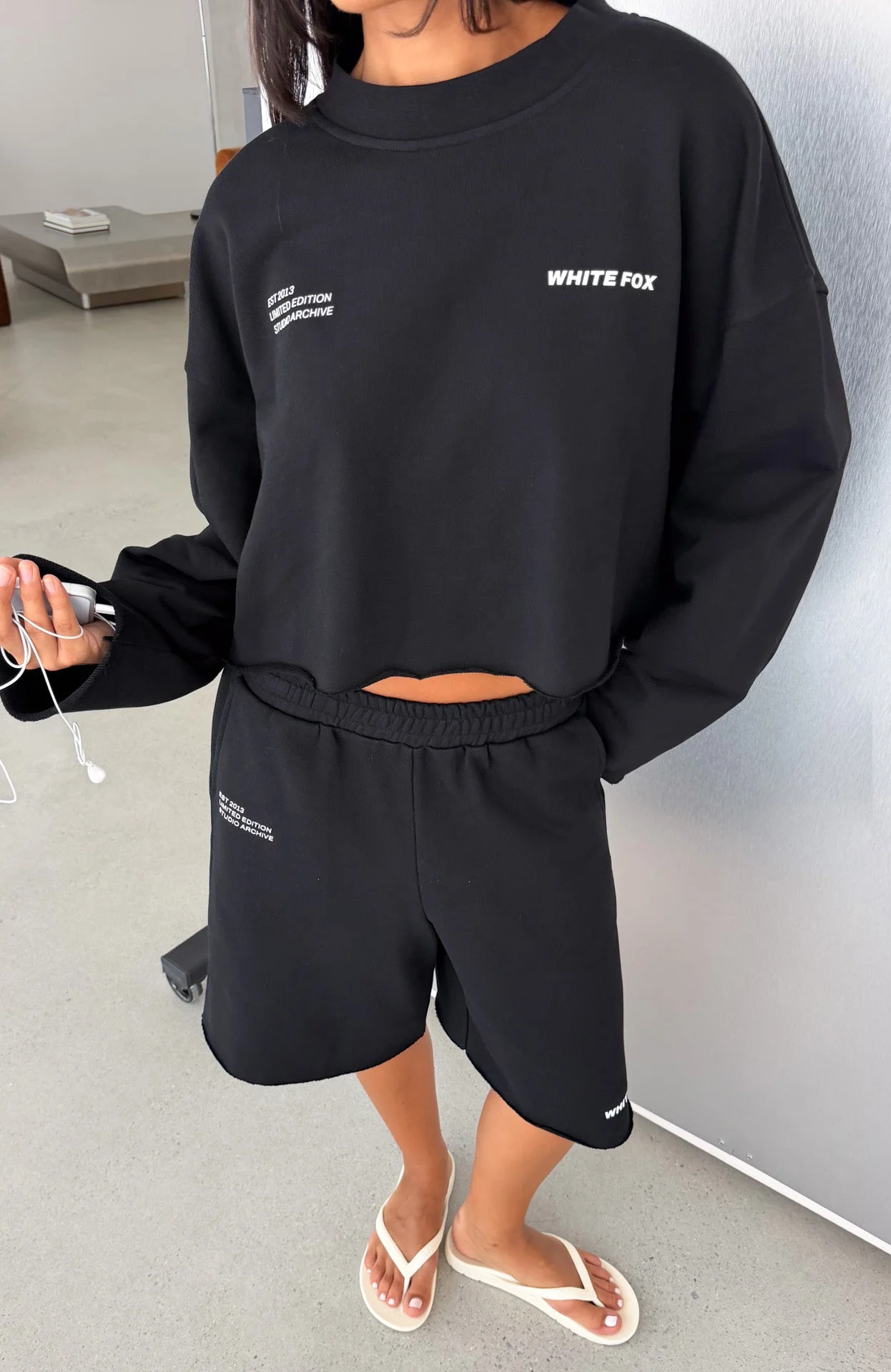 It Must Be A Sign Oversized Sweater Black
