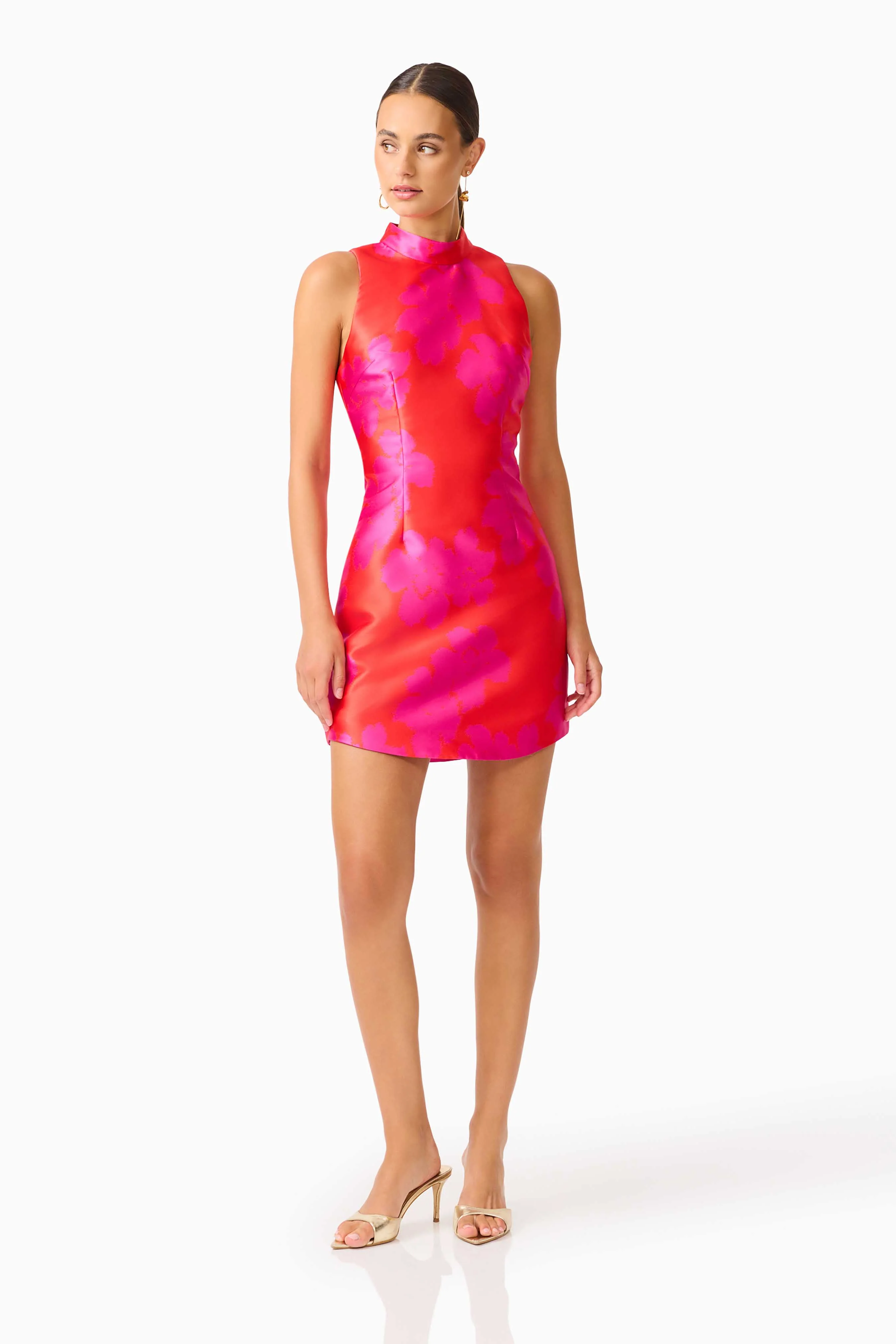 Sunbeam Mini Dress in Pink & Red