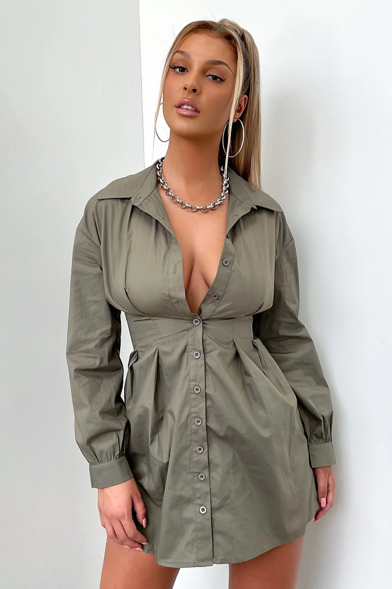 Markez T-Shirt Dress - Khaki