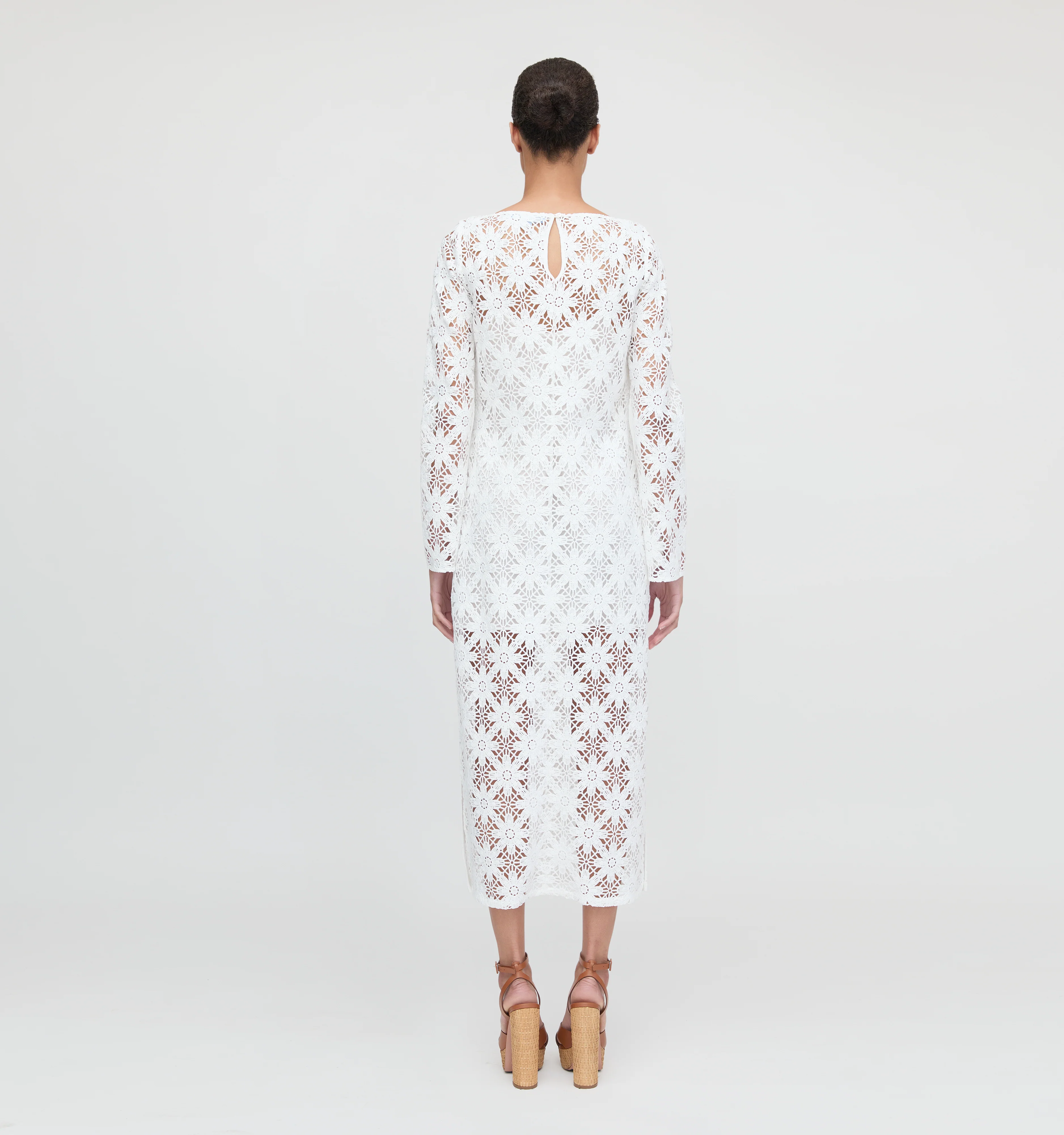 The Eliza Dress - White Daisy Crochet