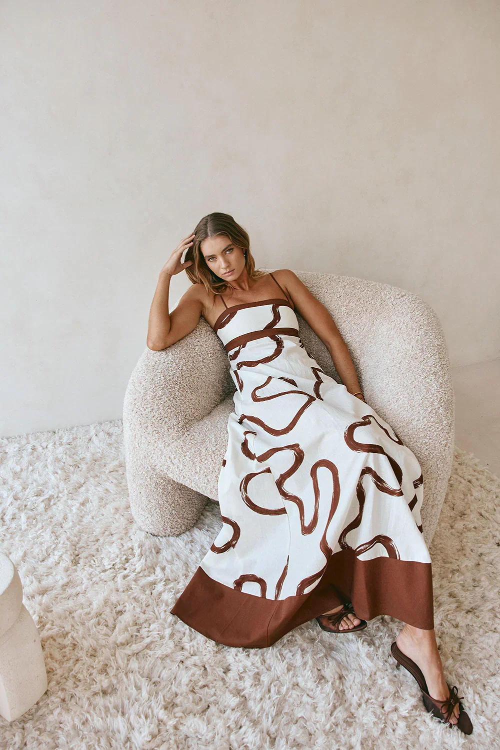 Addy Dress - Marbled Mocha