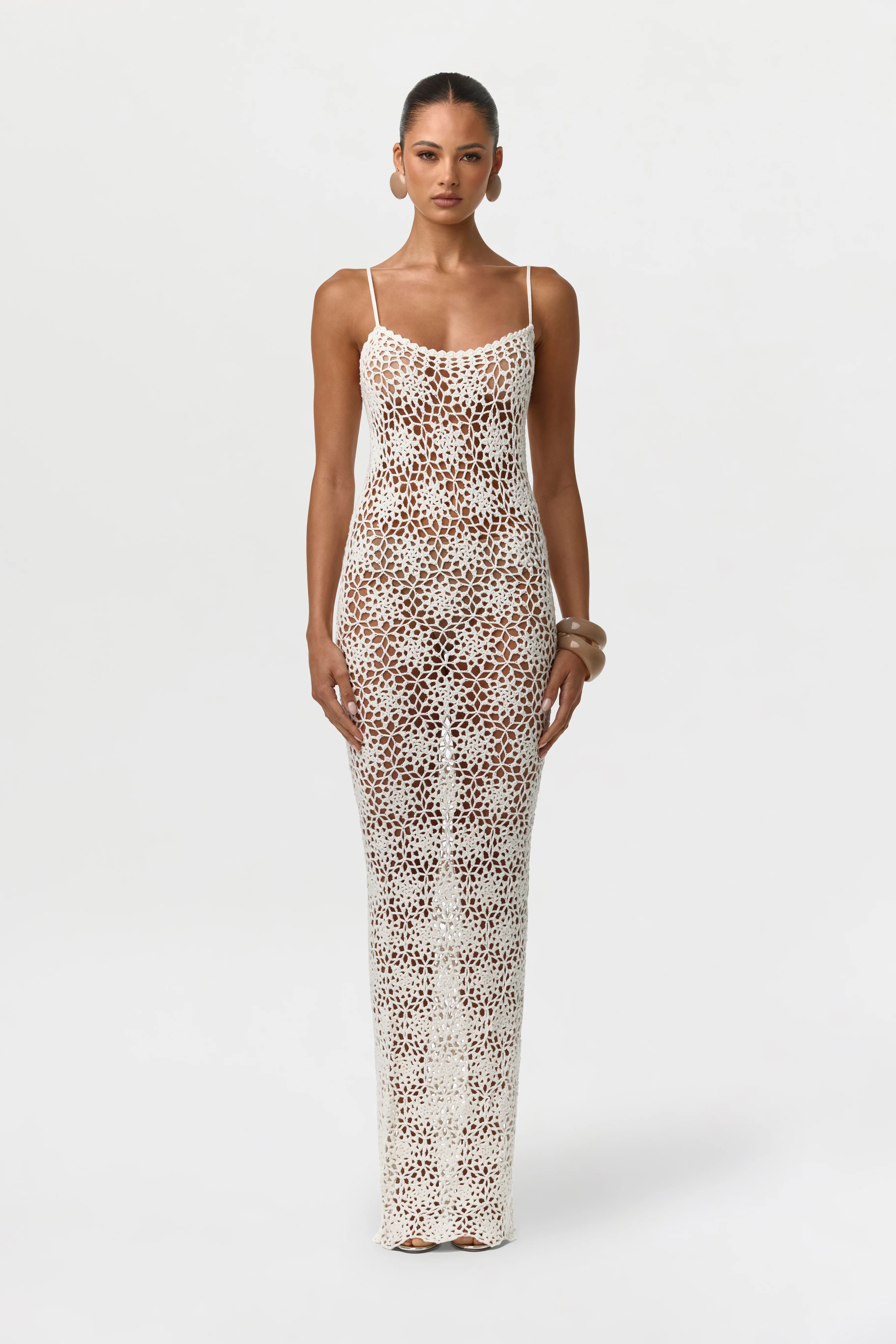 Knit Crochet Maxi Dress