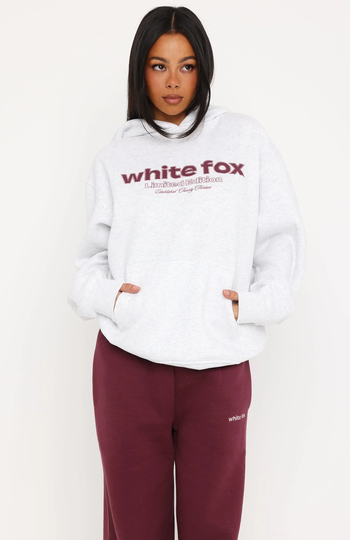 Made Up My Mind Oversized Hoodie Grey Marle
