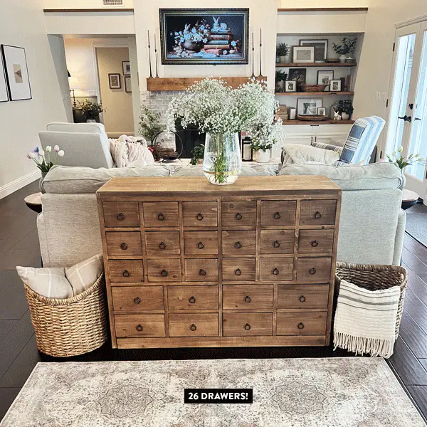 Victorian Workshop Wooden Chest of Drawers