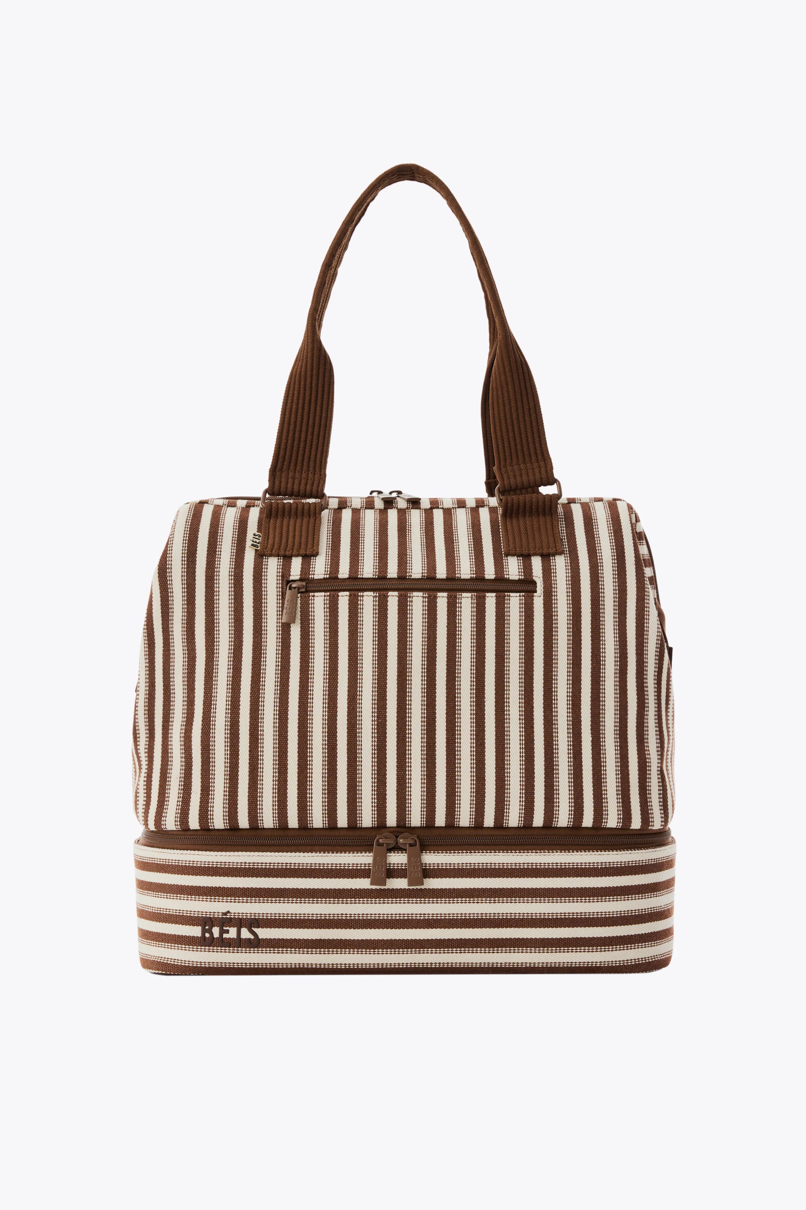 BEIS 'The Mini Weekender in Maple Stripe
