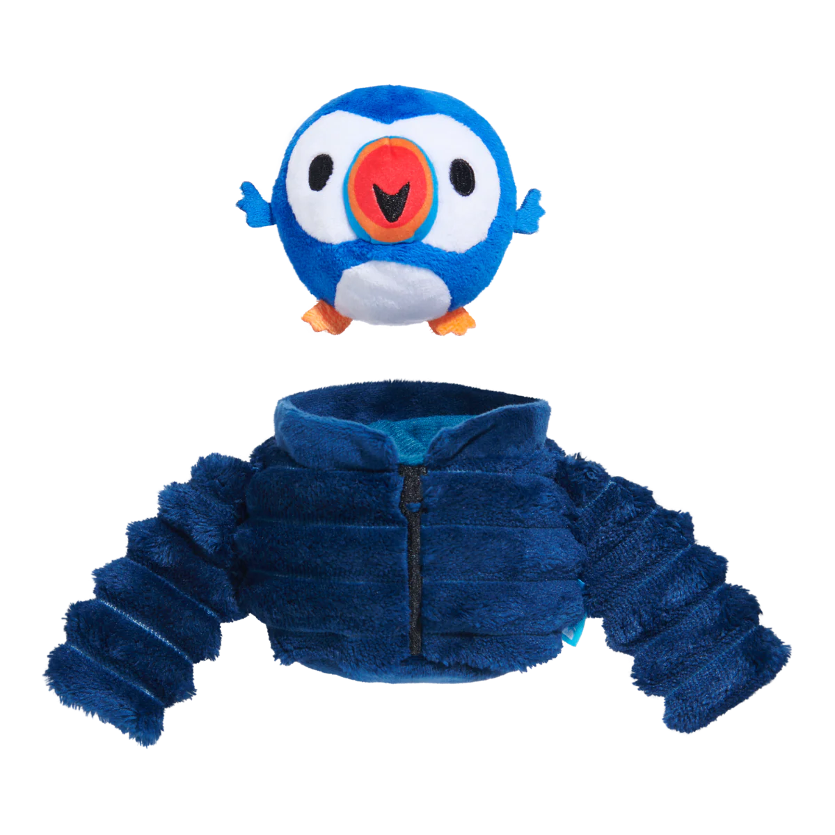 Puffer Puffin Plush Multi-Part + Enrichment Dog Toy