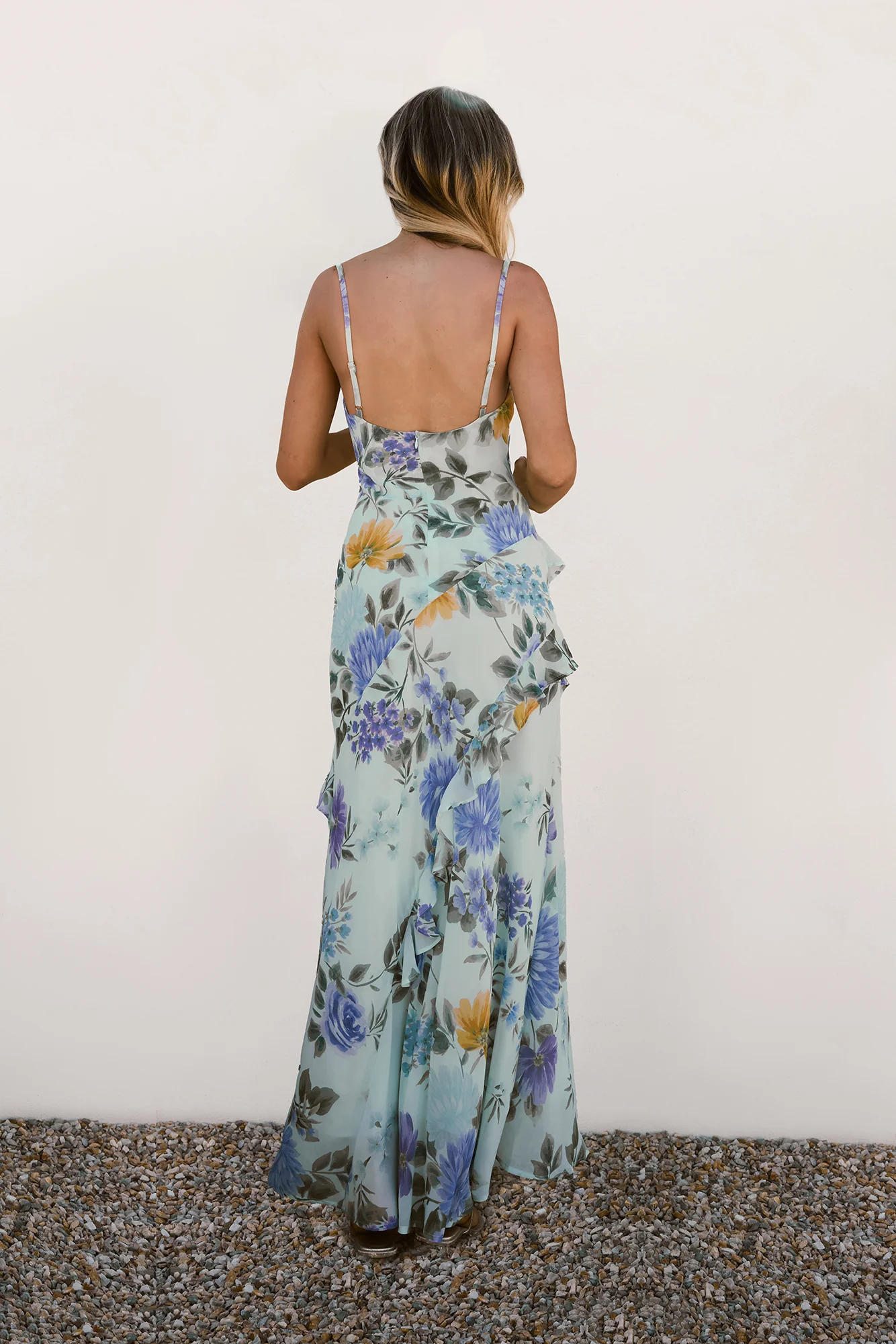 Petals Unfold Maxi Dress Print