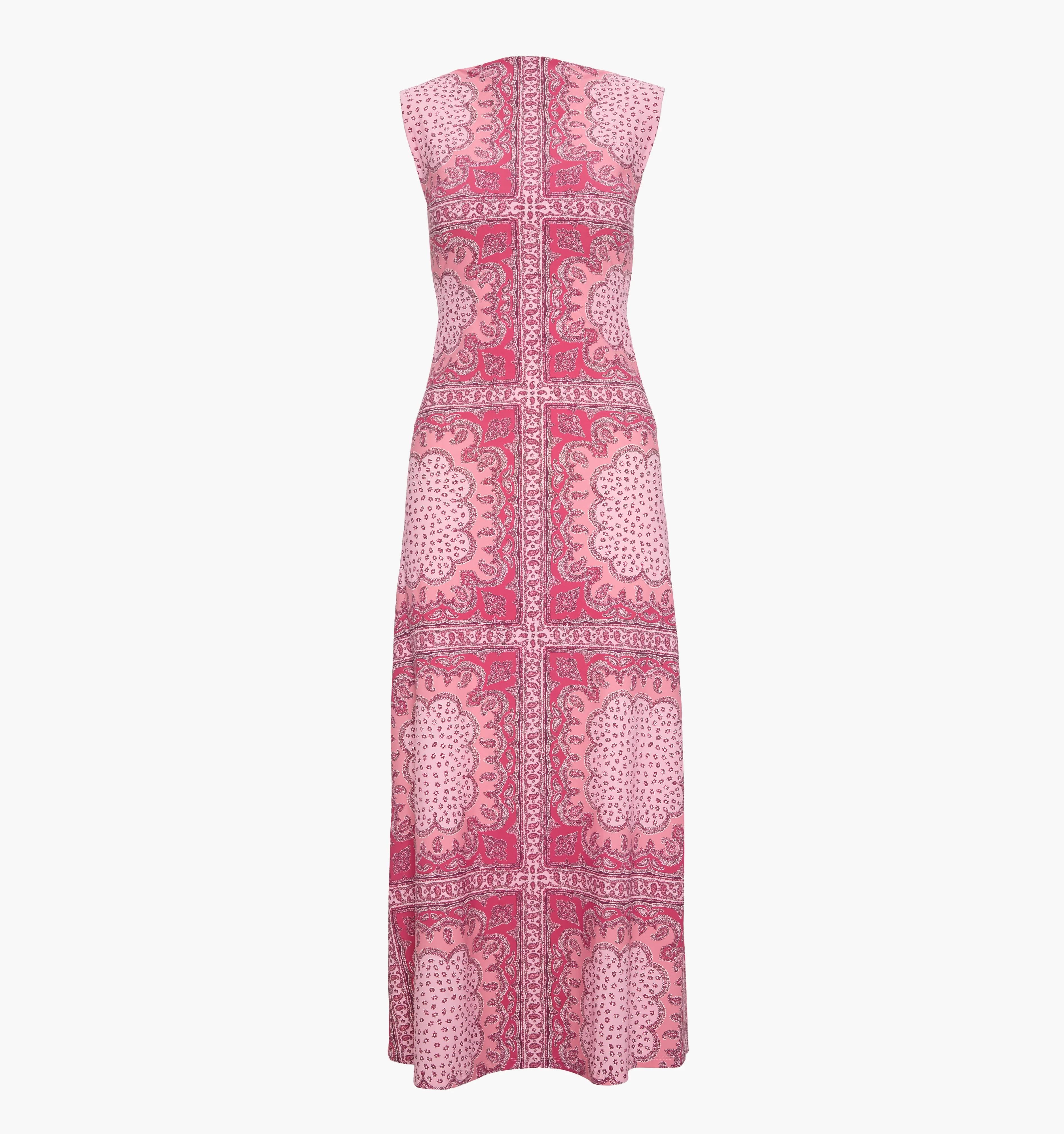 The Sloane Dress - Berry Paisley Scarf