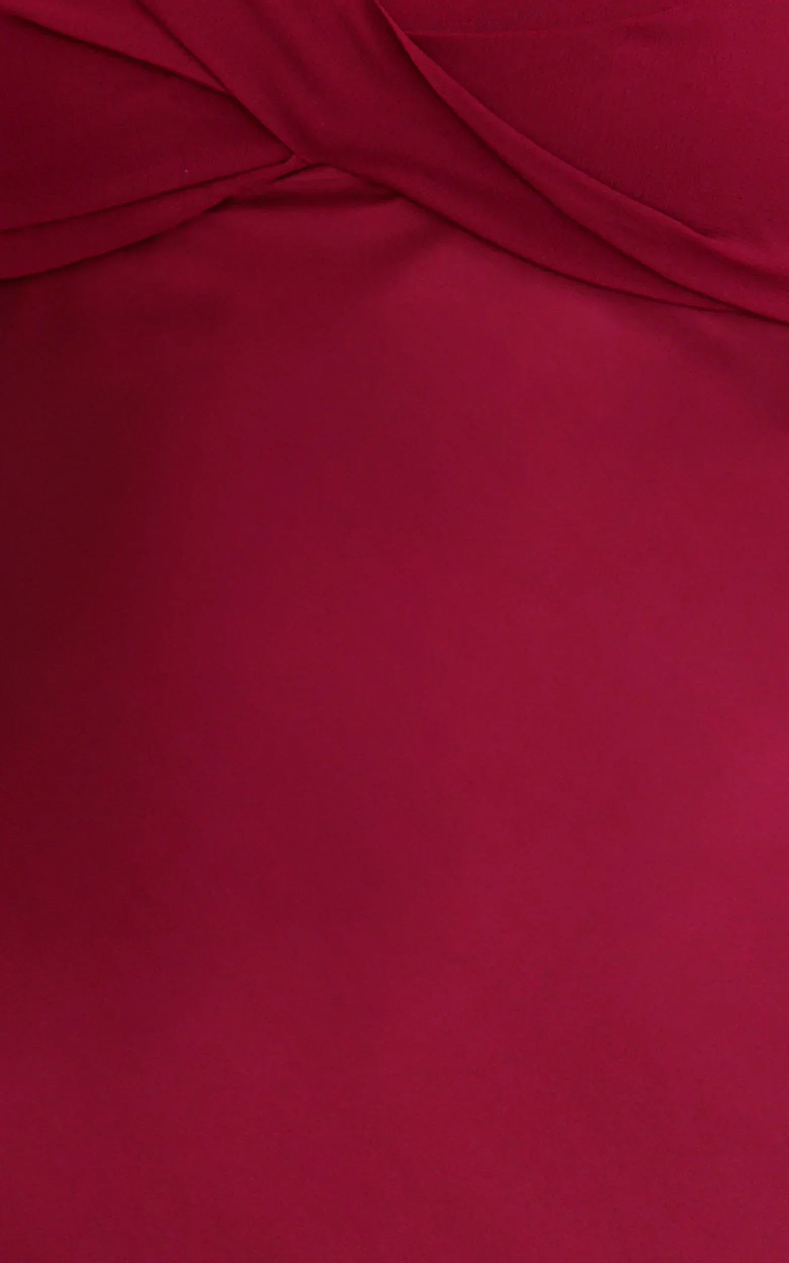 Flynn Maxi Dress - Satin Halter Sweetheart Neck Dress in Wine - luluinthesky