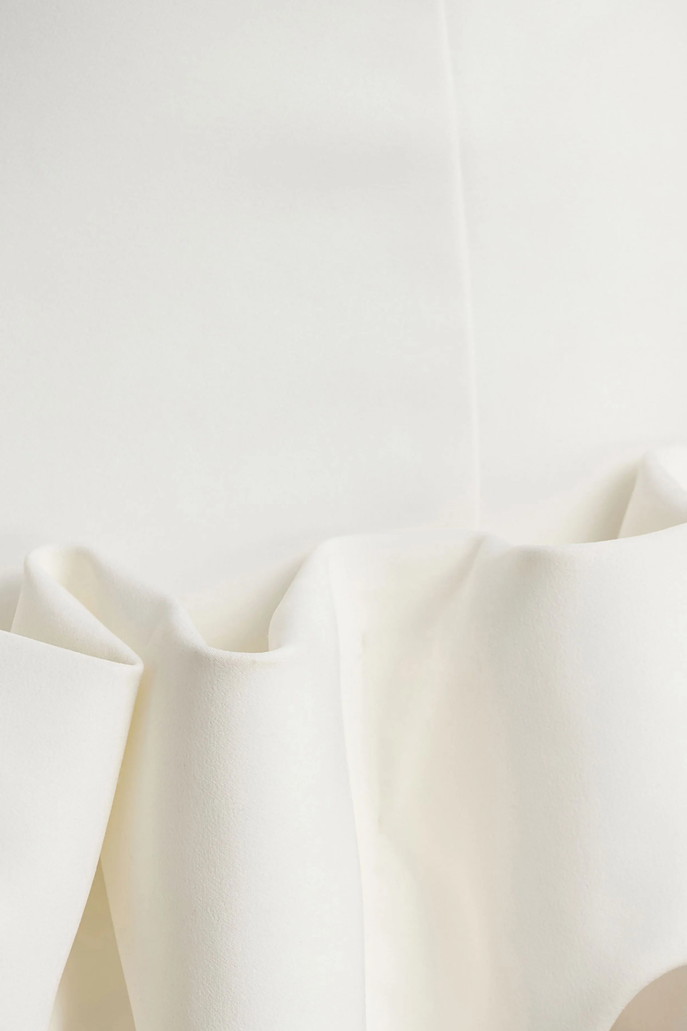 Geneve | White Halter-Neck Mini Dress With Ruffled Trim