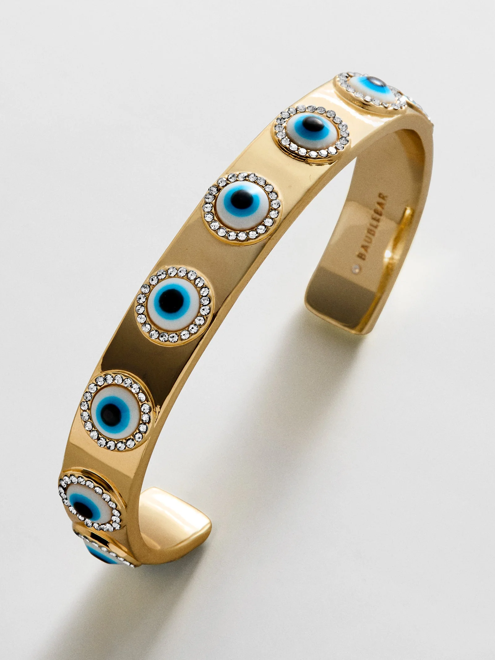 Eyes On Eyes Cuff Bracelet - Gold/Blue