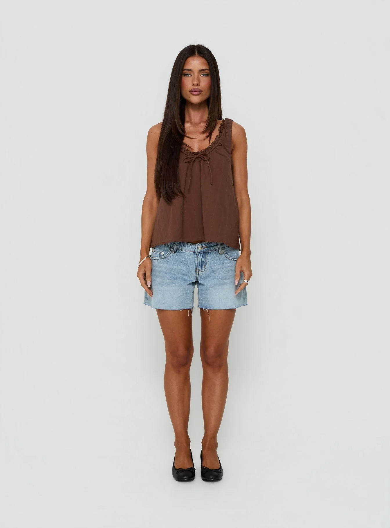 Antiquity Babydoll Top Chocolate