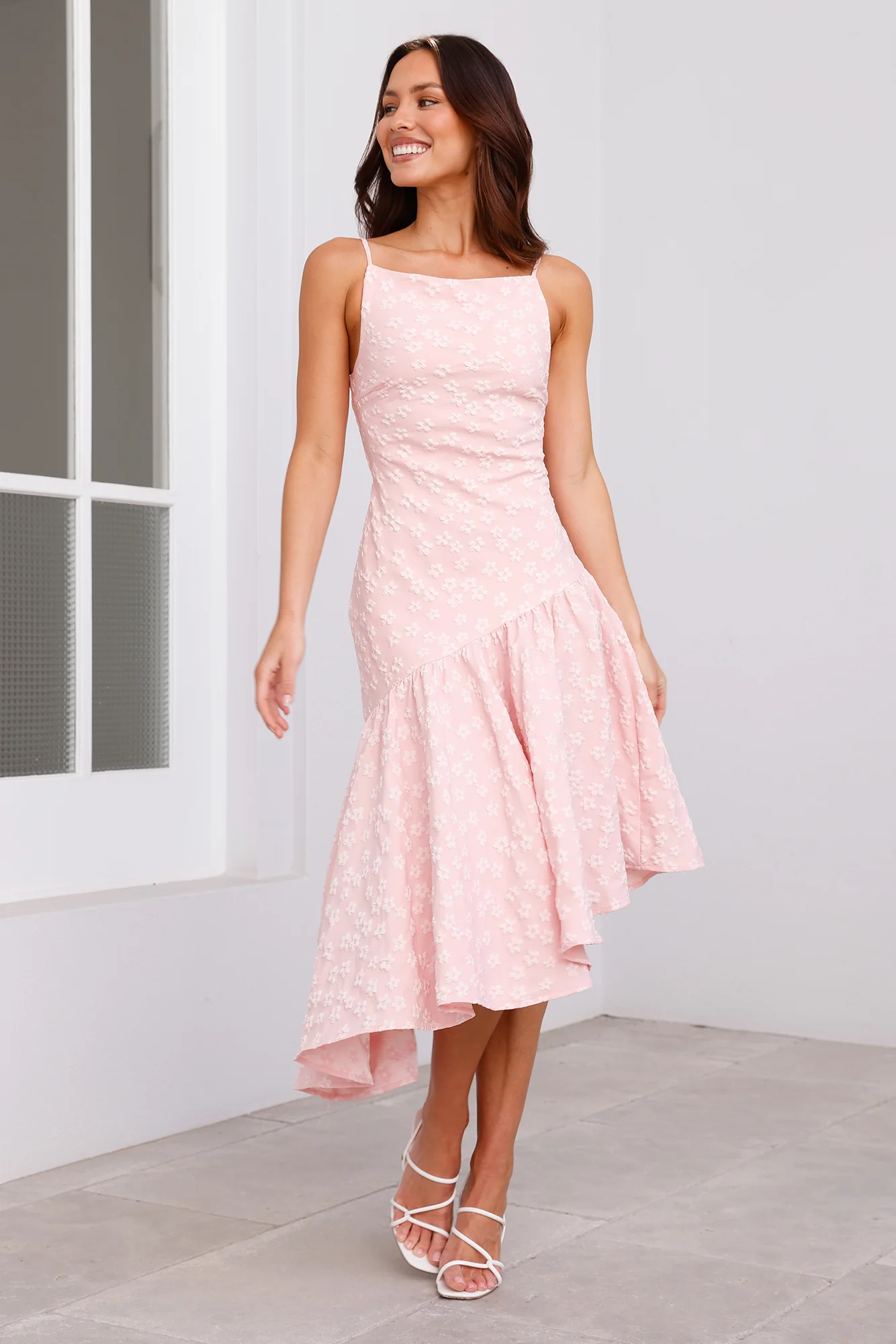 Delicacies Midi Dress Pink