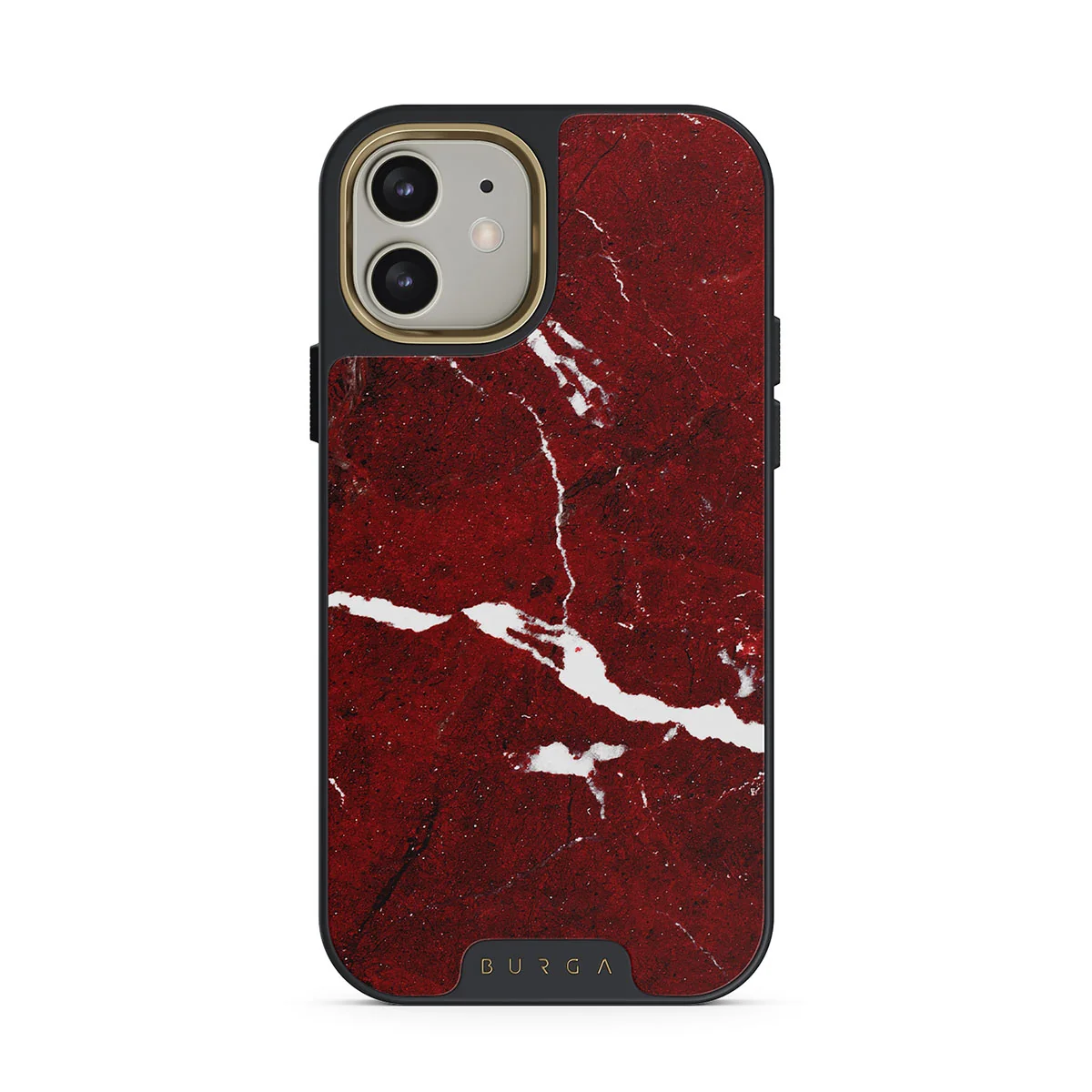 Iconic Red Ruby - Marble iPhone 12 ケース