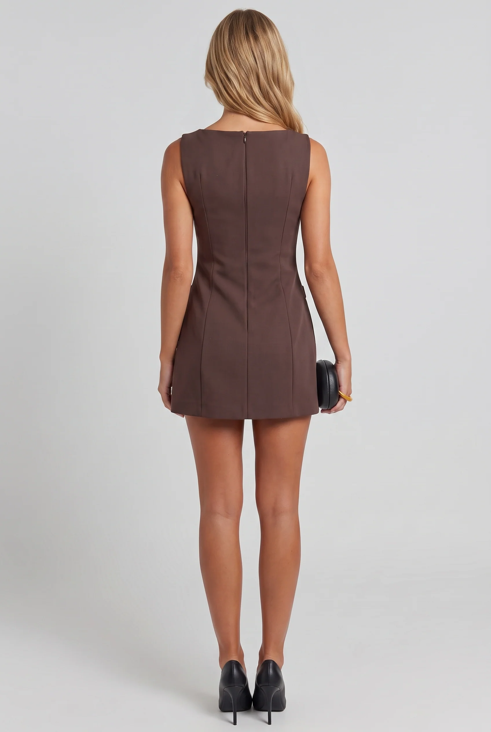 In Manhattan High Neck Mini Dress