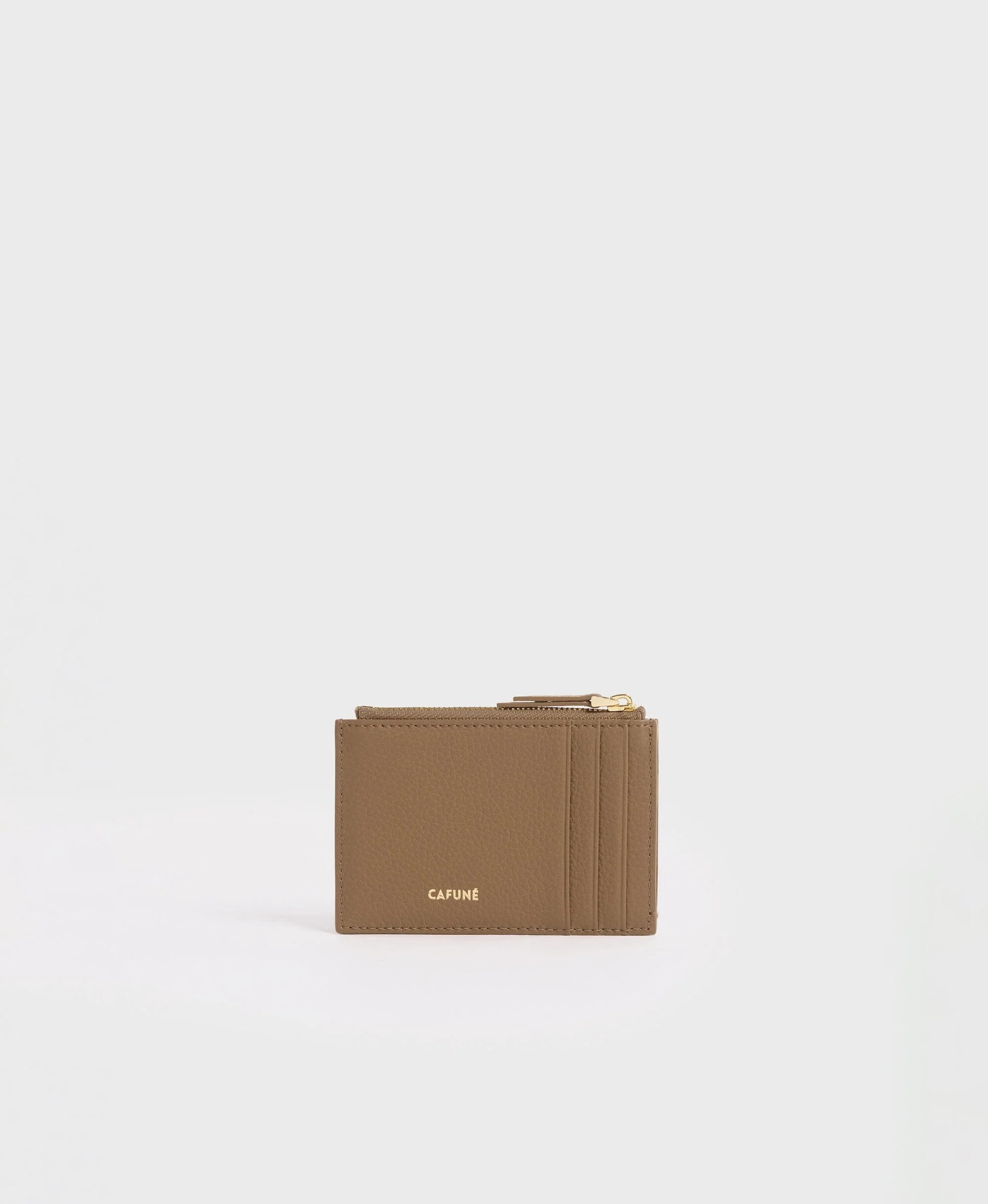 Double-C Card Case - Tan